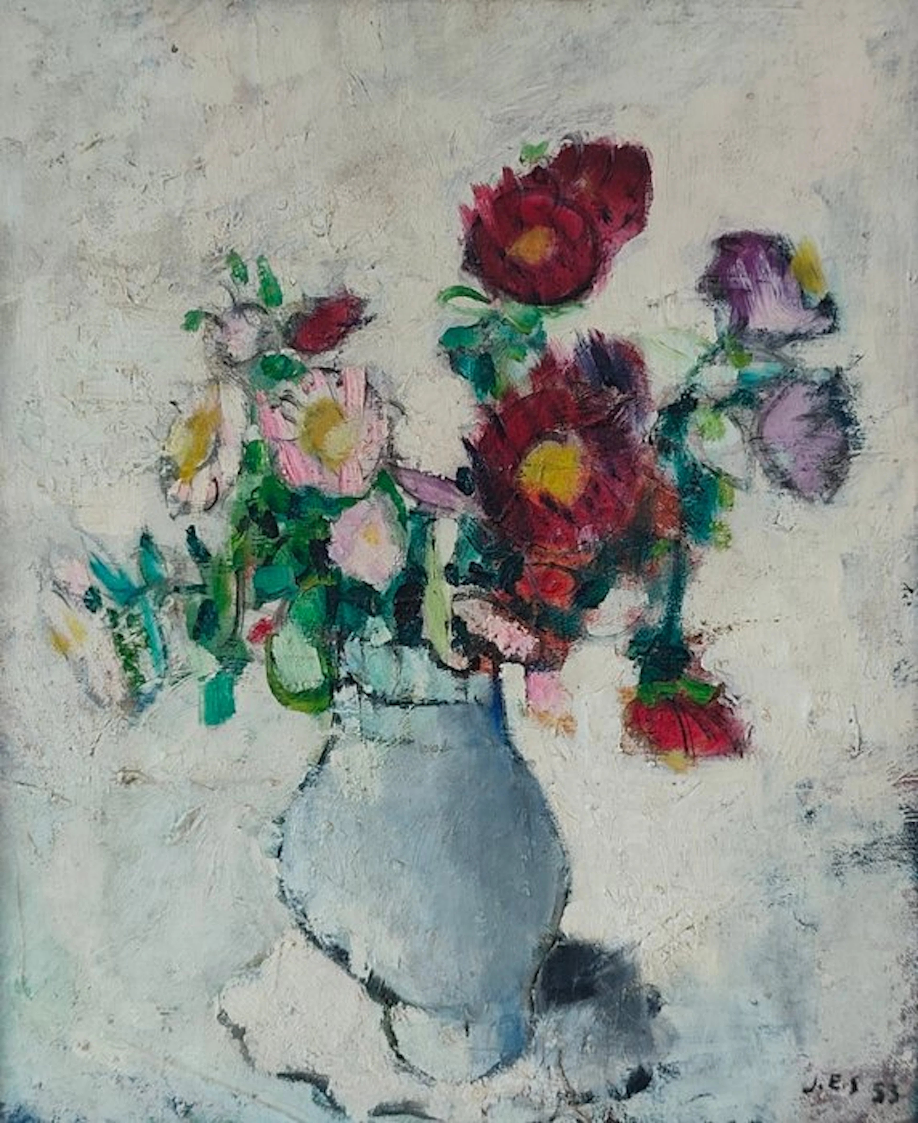 Jean Estève Silly (1912-1978) - Nature morte aux fleurs (1953)