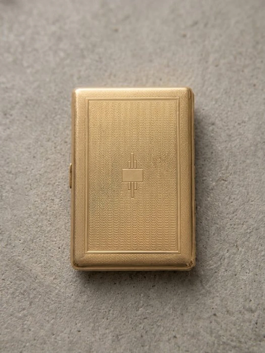 Étui à cigarettes « Seigneur » – Design Art Déco – Métal...