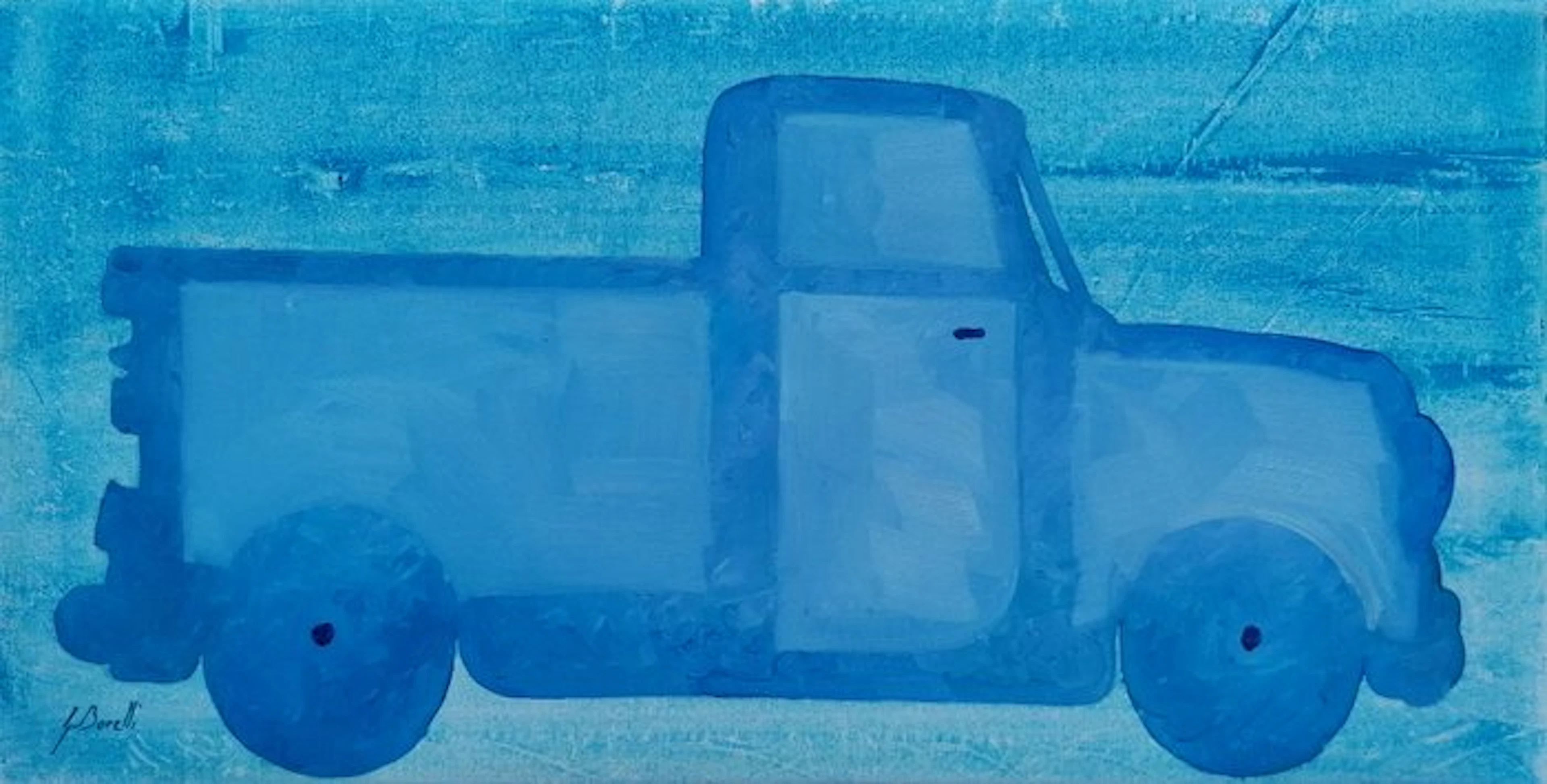 Guido Borelli - un camioncino blu