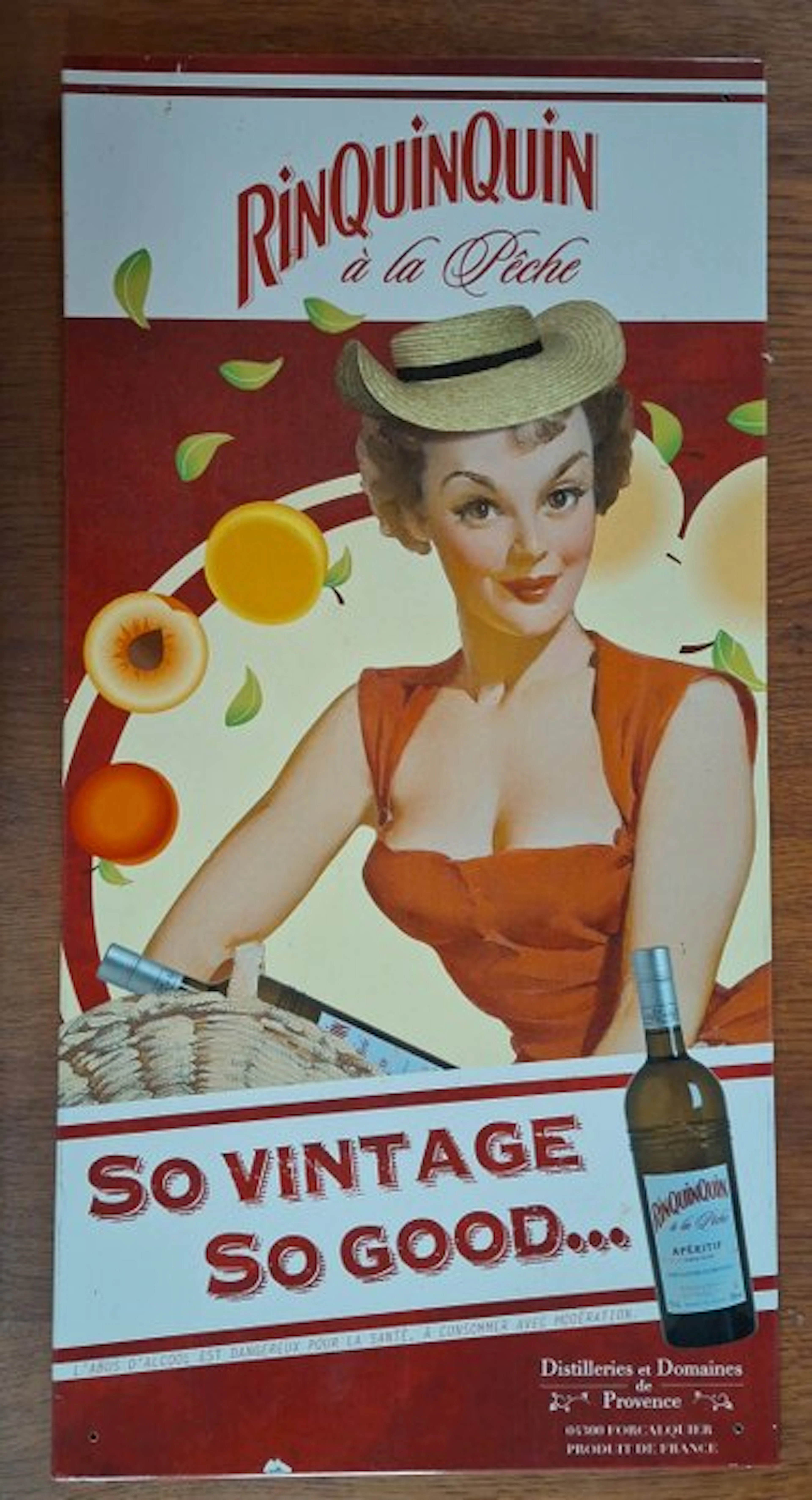 Rare and superb advertising plaque