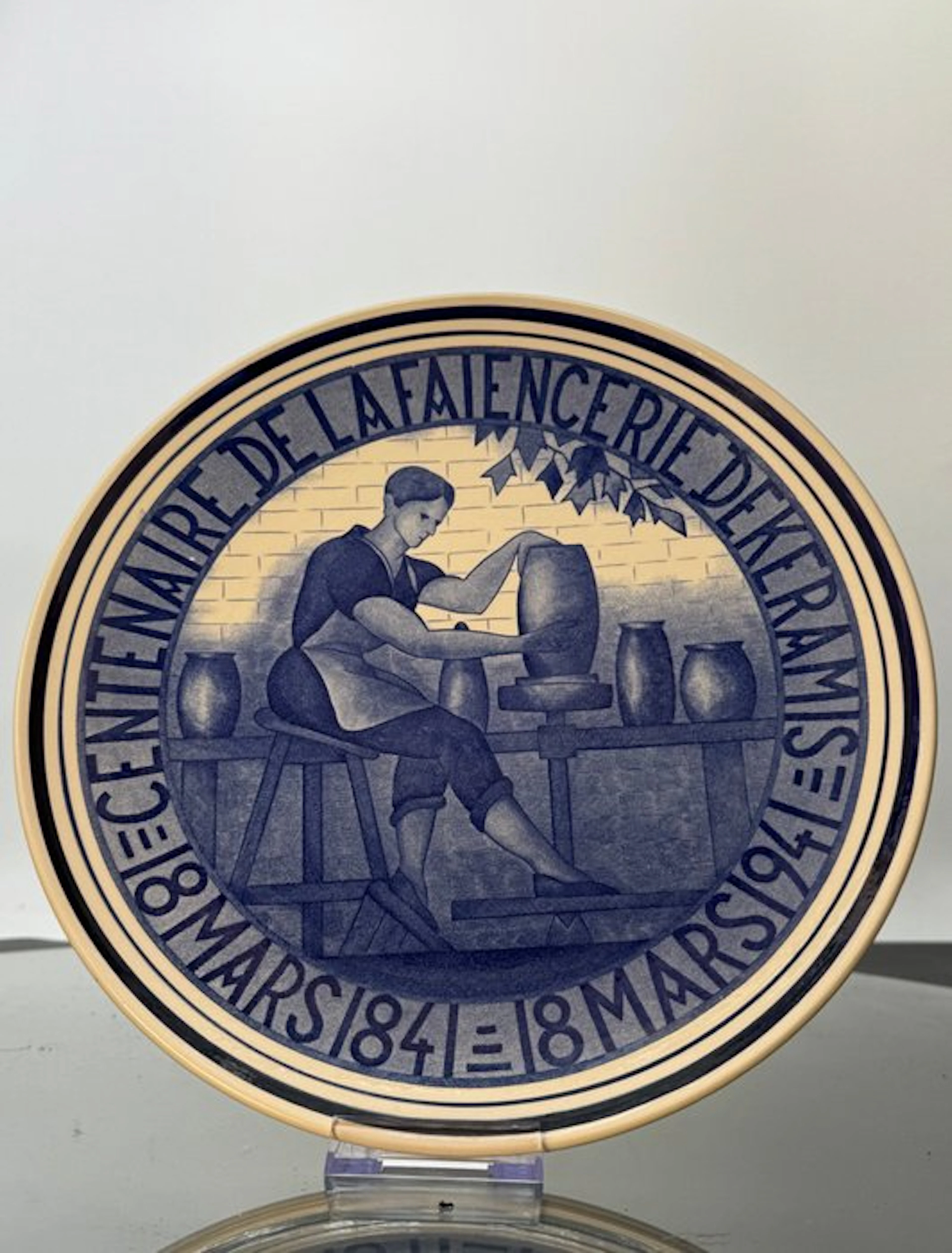 Keramis Boch - Charles Catteau - Wall plate - Earthenware - Catteau Plate