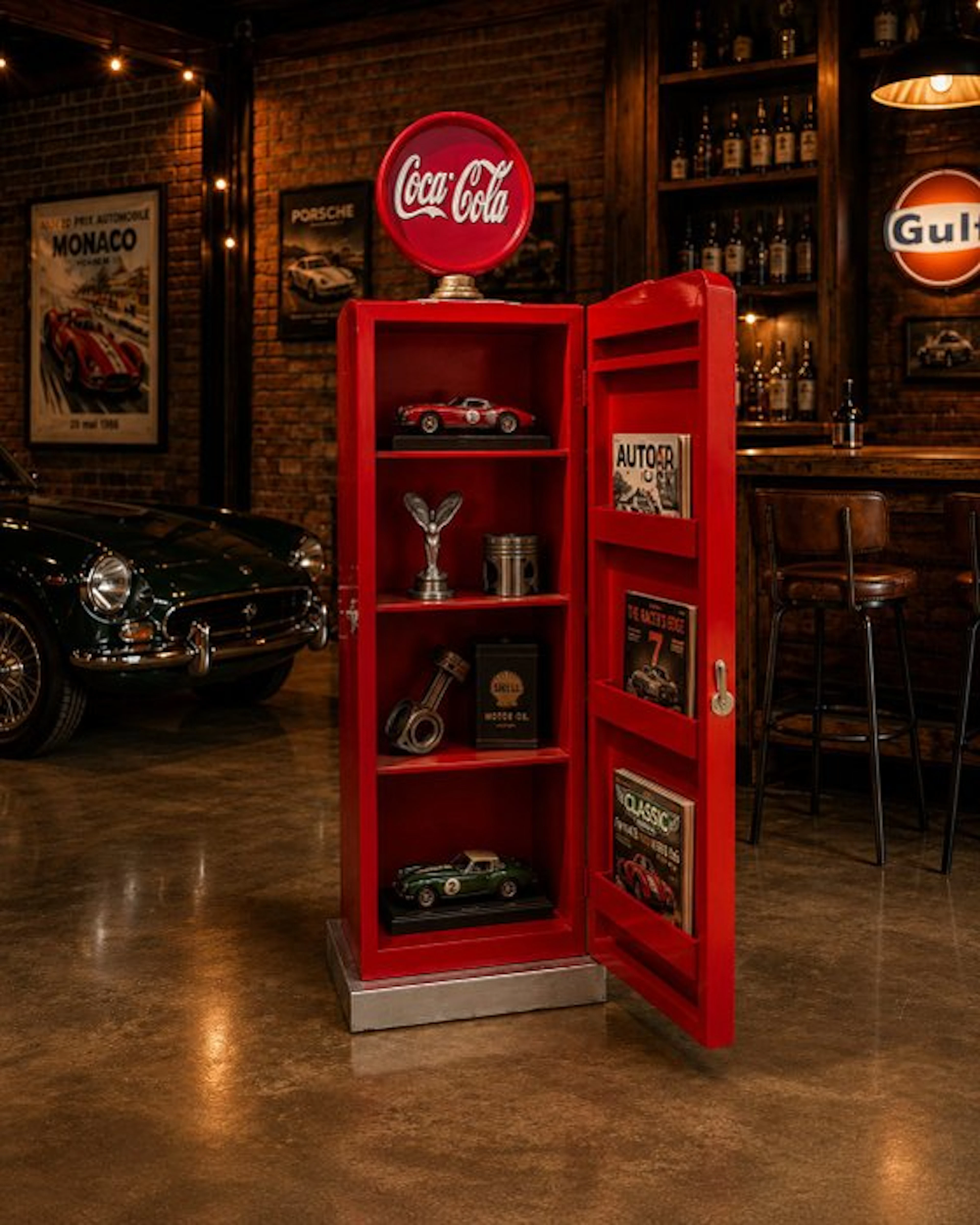 Cupboard - Wood - Petrol Pump Cabinet