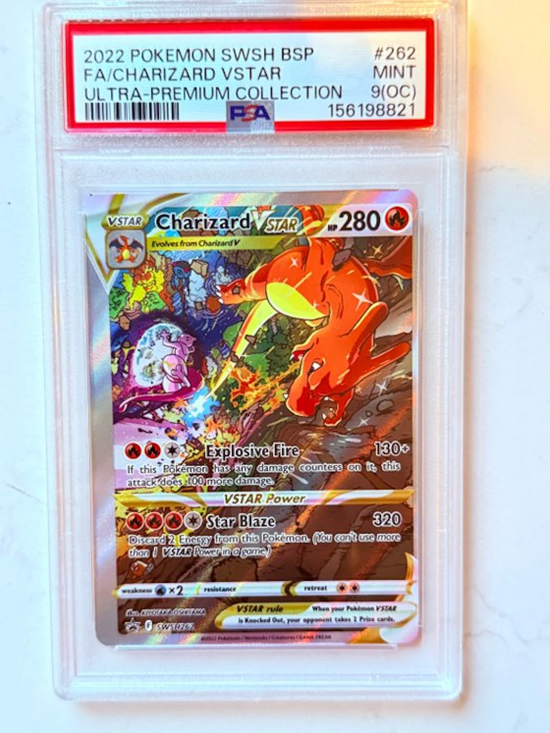 Pokémon - 1 Graded card - Charizard 262 Full art