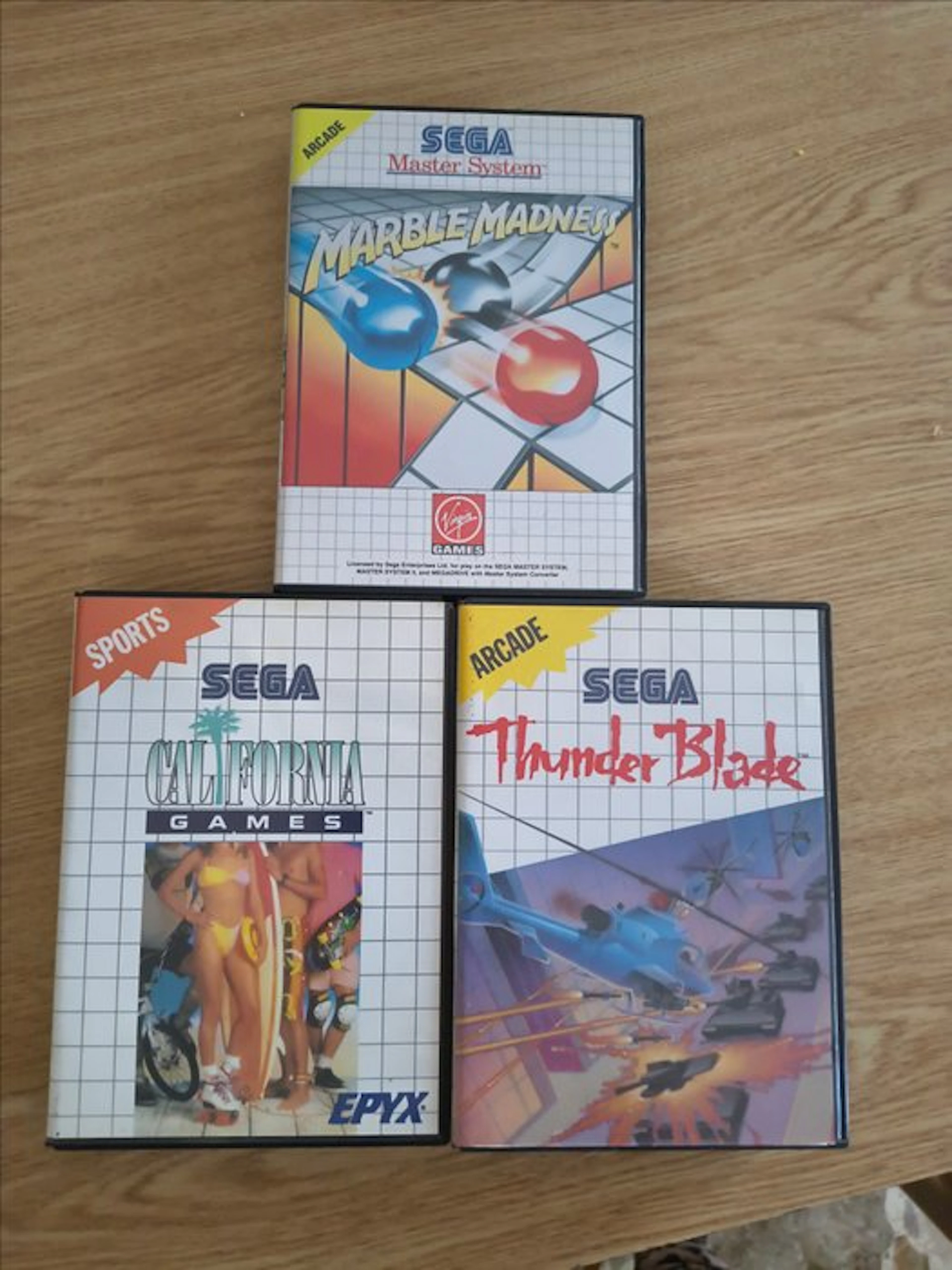 Sega - Master System - Tre giochi Sega - Video game - In original box