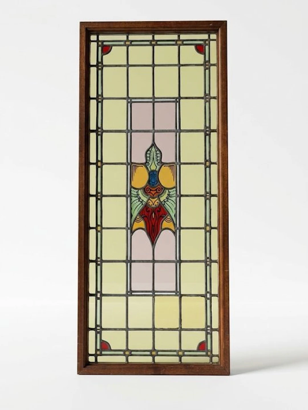 Jugendstil Stained glass window - Monumentaal Art Nouveau...