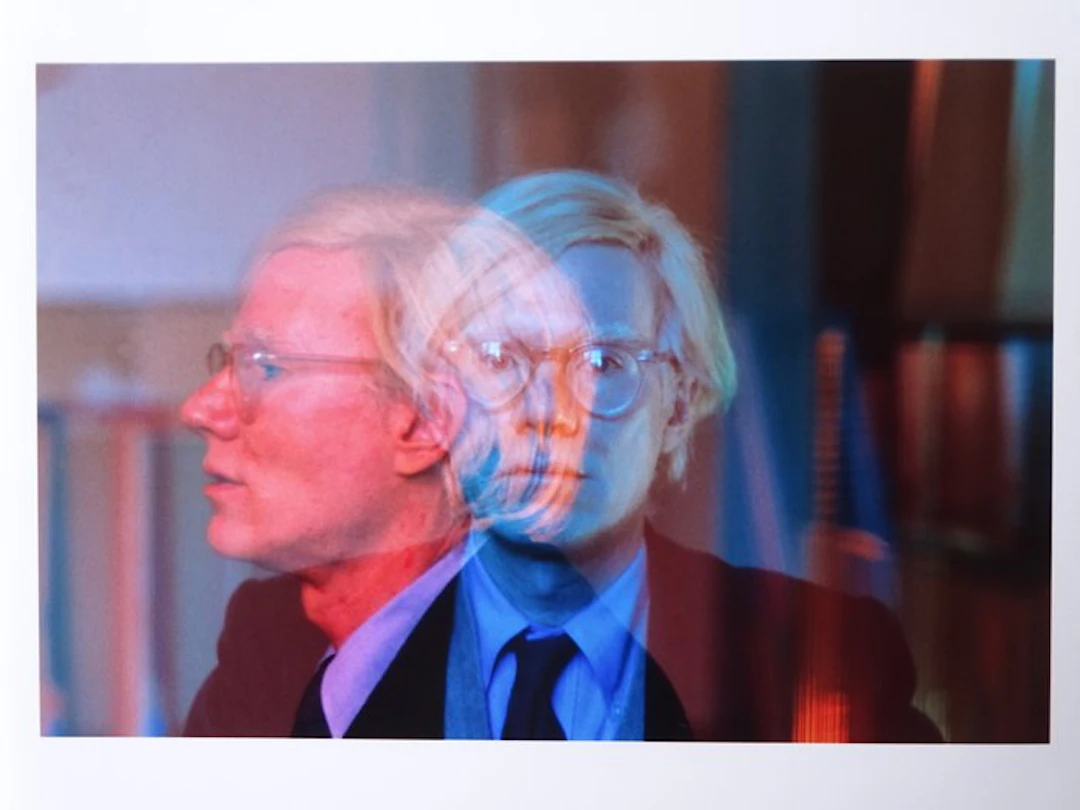 Thomas Hoepker (1936) - Double exposure of Andy Warhol at The Factory