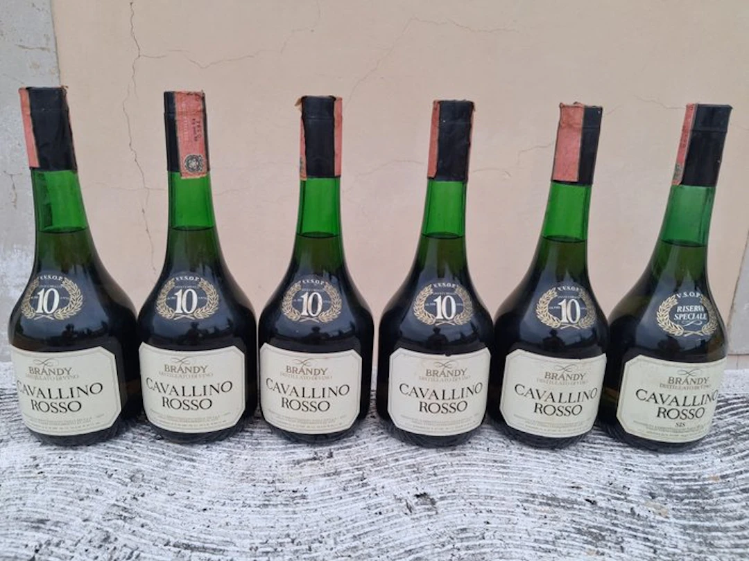 SIS - Cavallino Rosso 10 years & VSOP Riserva Speciale Brandy - b