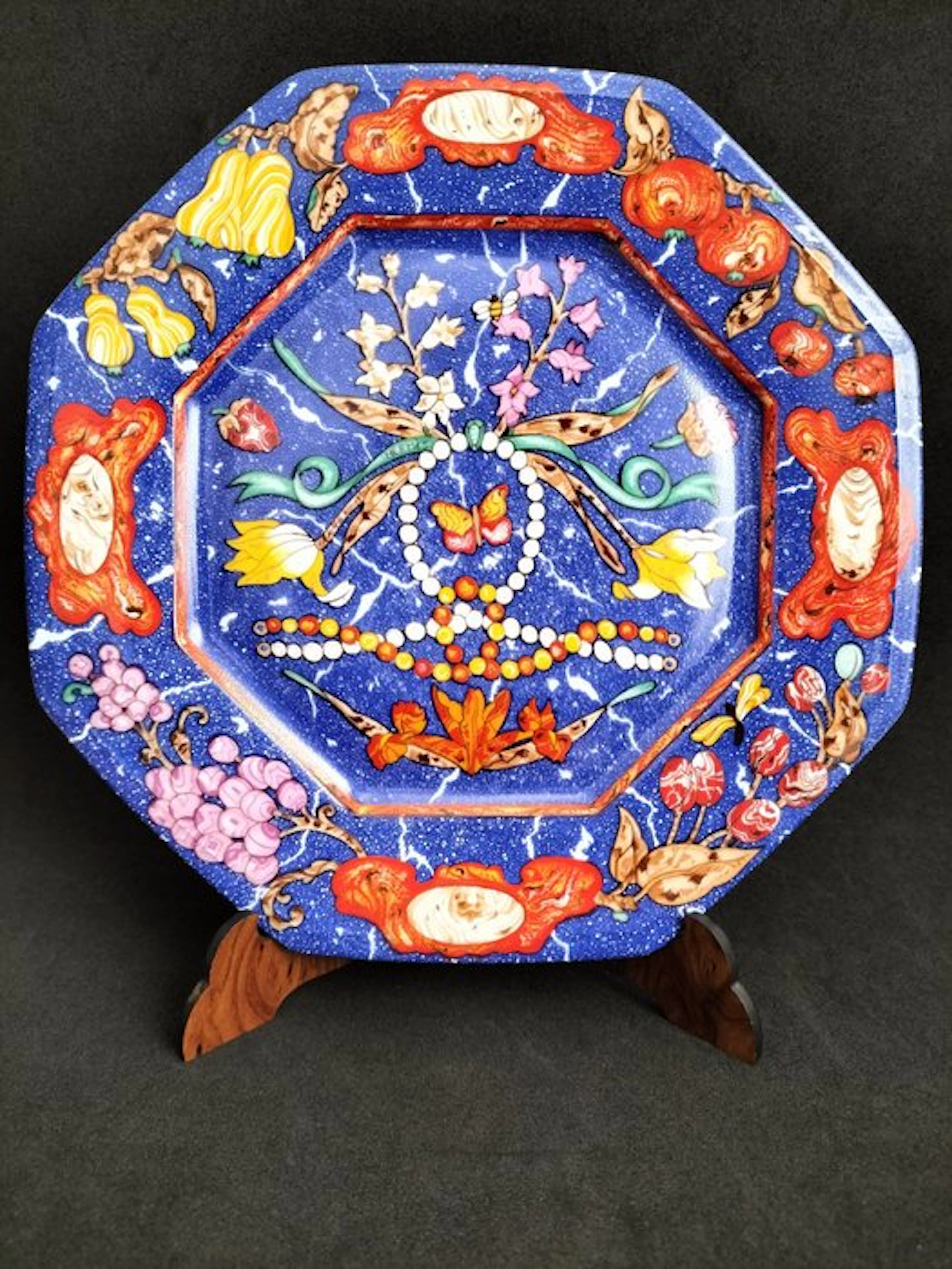 Hermès "Marqueterie de Pierres D'Orient et D'Occident" - Plate - Porcelain