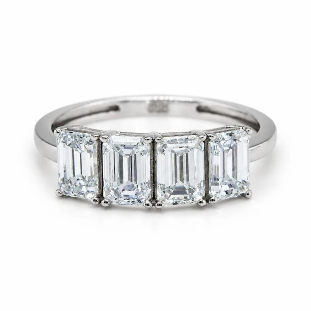 No reserve price - Ring - 14 kt. White gold - 2.17ct. tw. Diamond (Lab-grown)