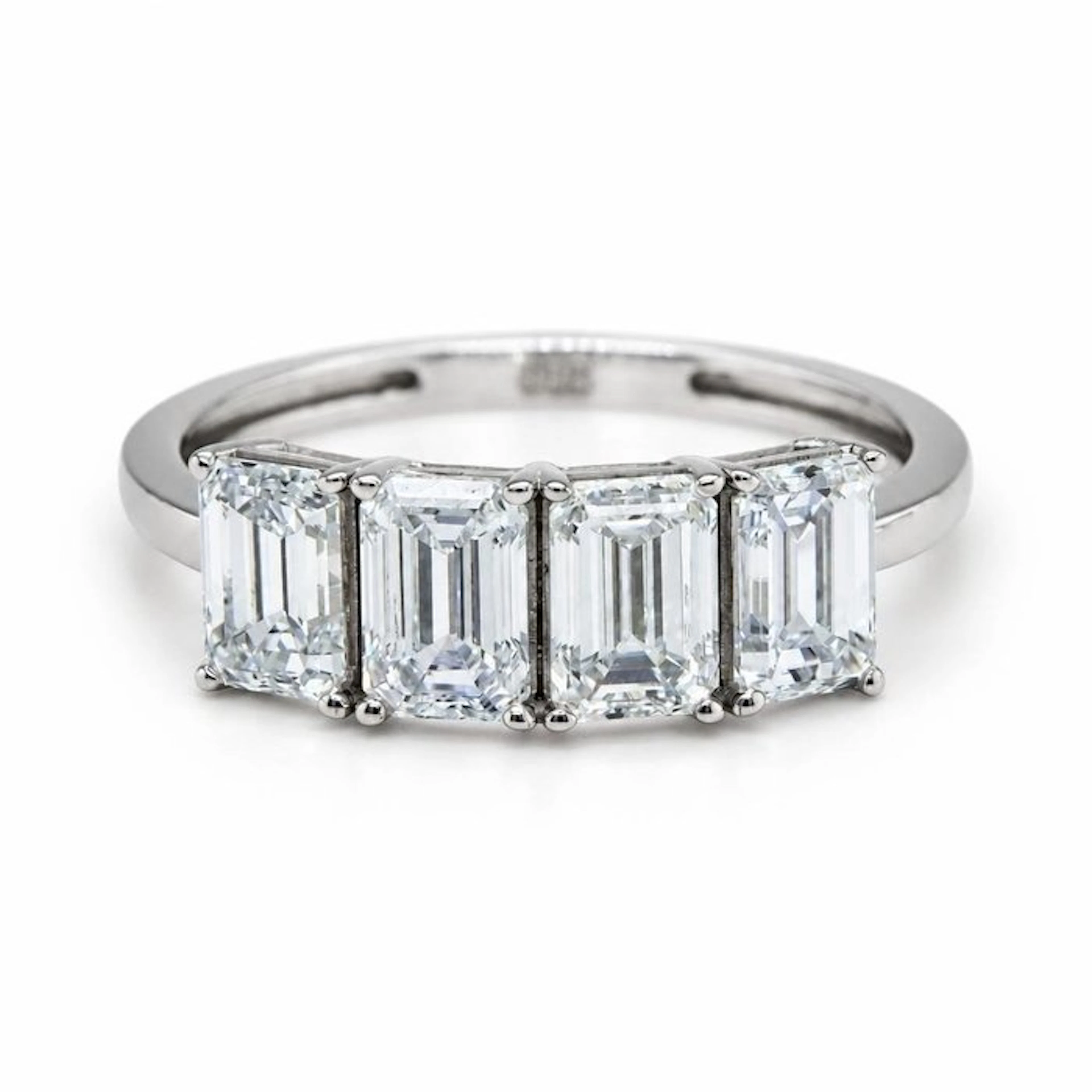 No reserve price - Ring - 14 kt. White gold - 2.17ct. tw. Diamond (Lab-grown)
