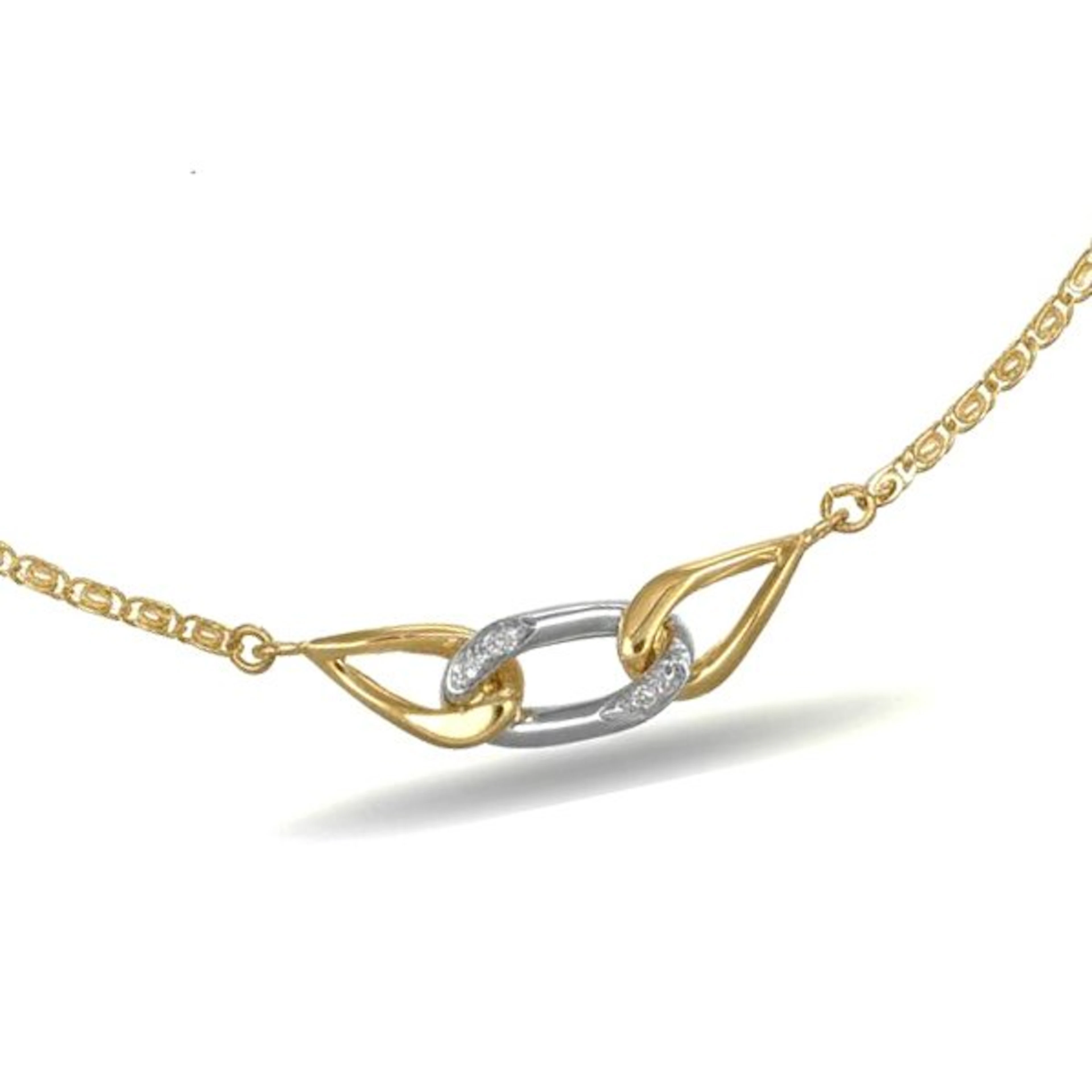 Necklace with pendant - 18 kt