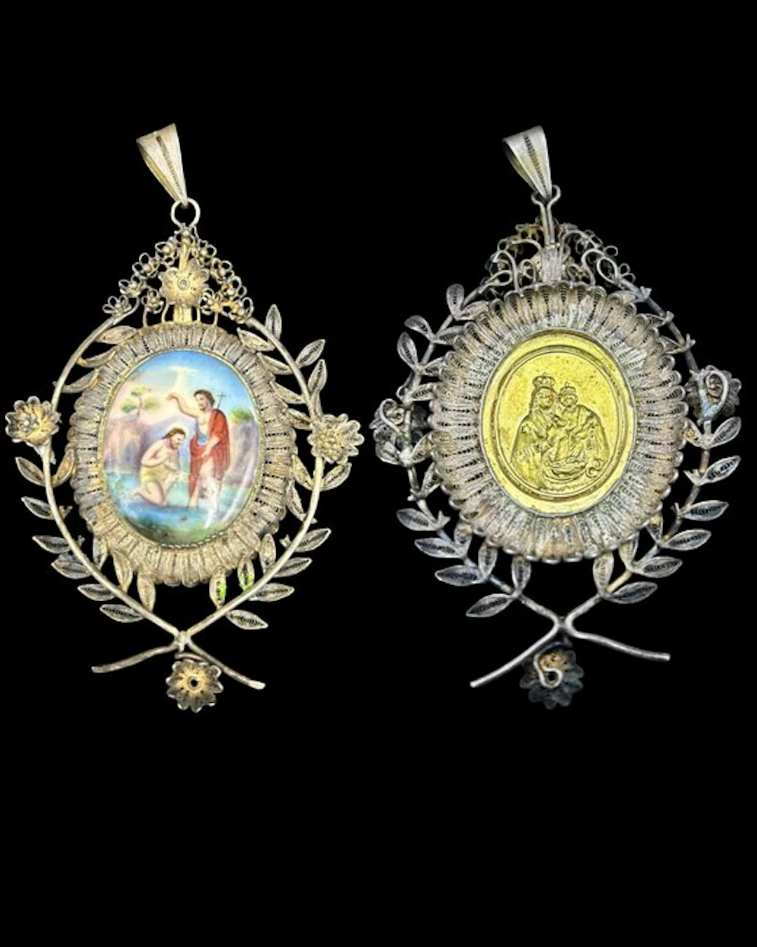 Silver - Pendant - Baptism of Christ
