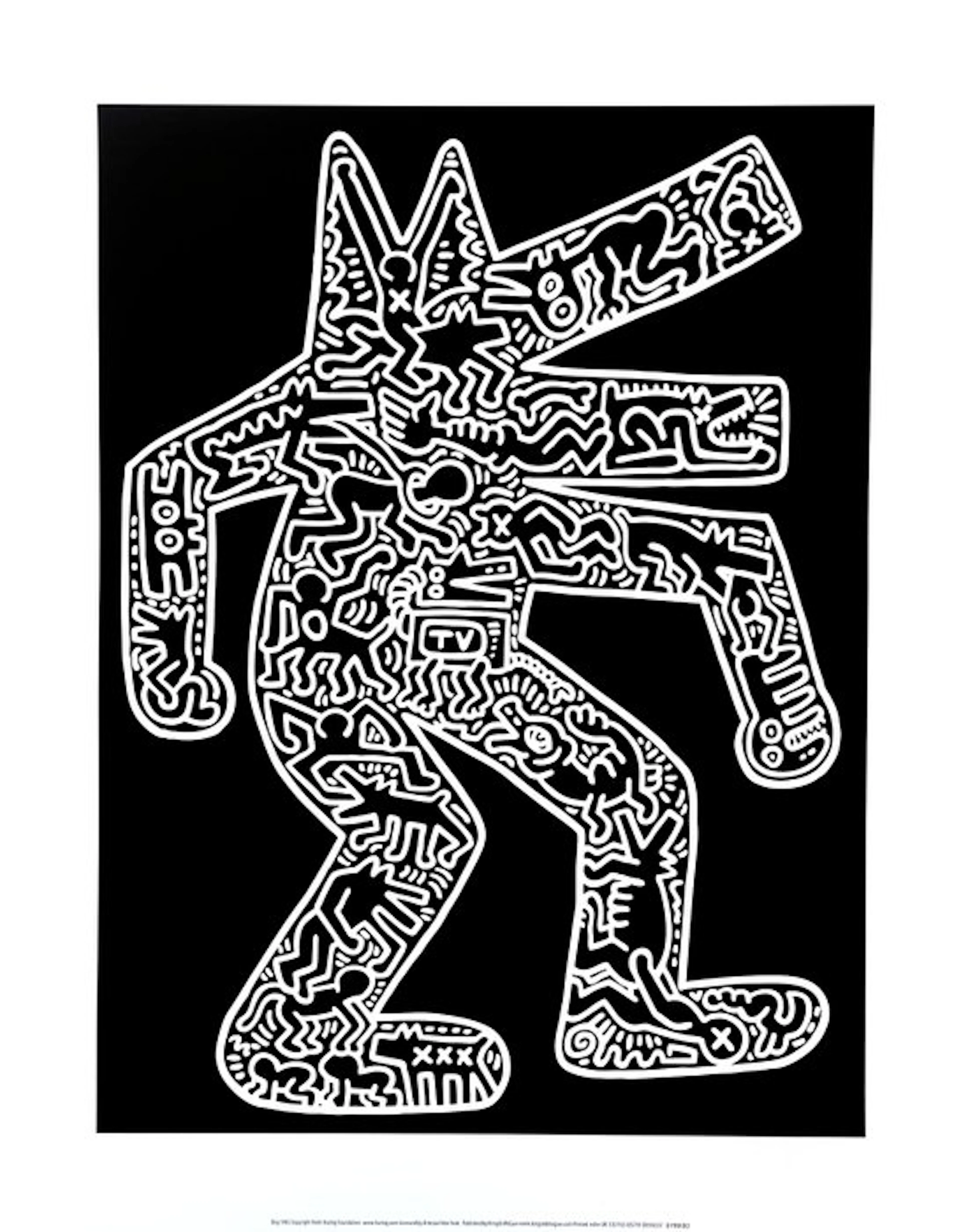 Keith Haring - Dog - Giclée - 60x48 - Artestar licensed print - COA