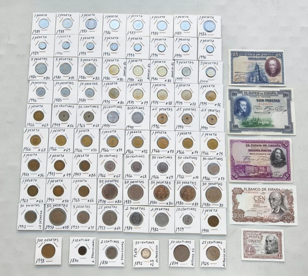 Spain. Peseta 1870-2000 (No reserve price)