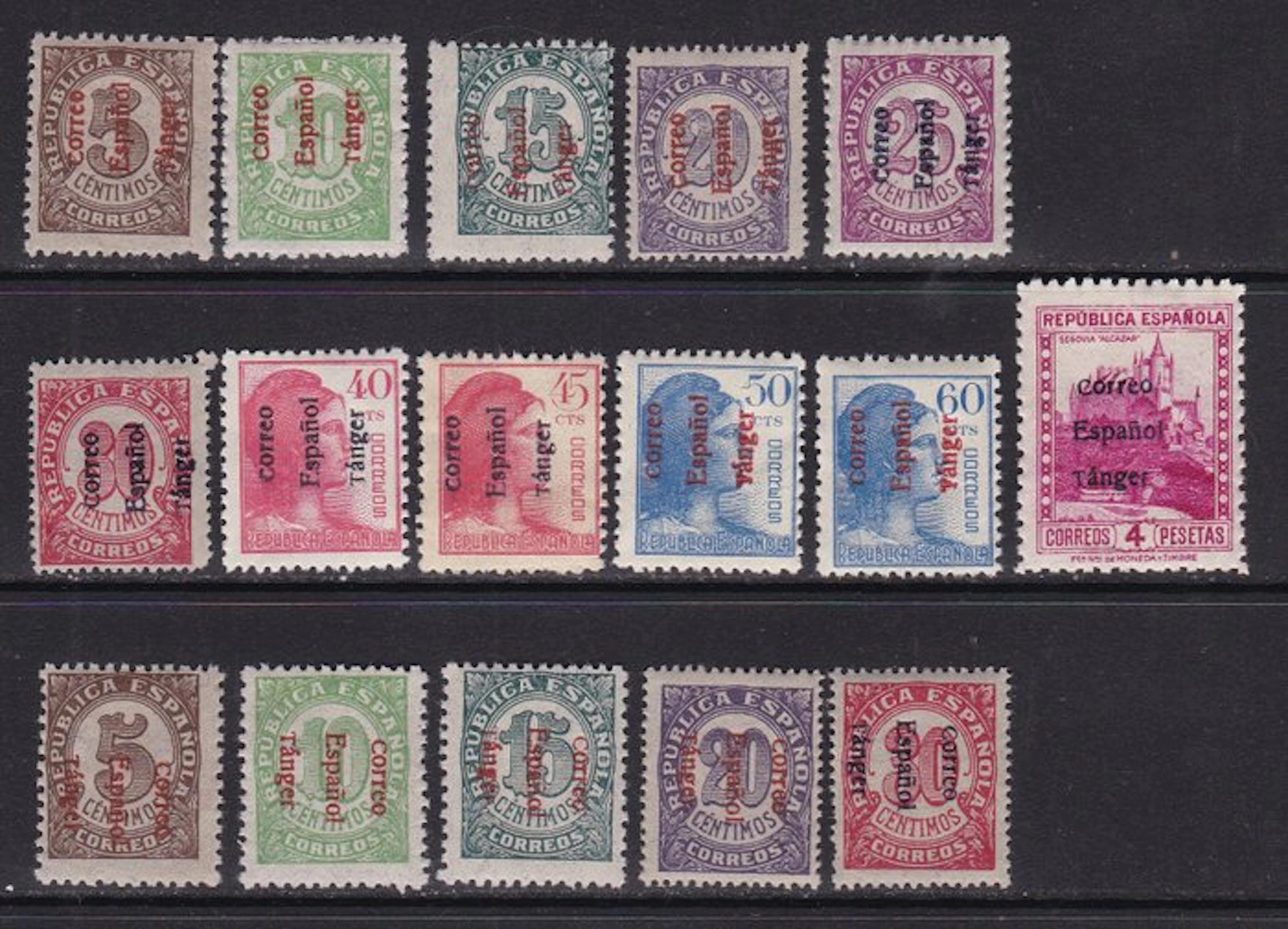 Tangier 1938 - Tangier - Edifil 96/107 without 106 and...