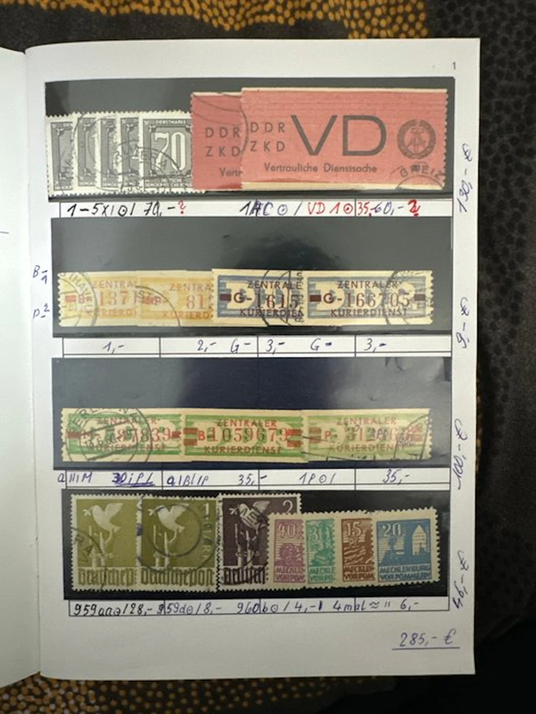 Germany - German stamp collection.