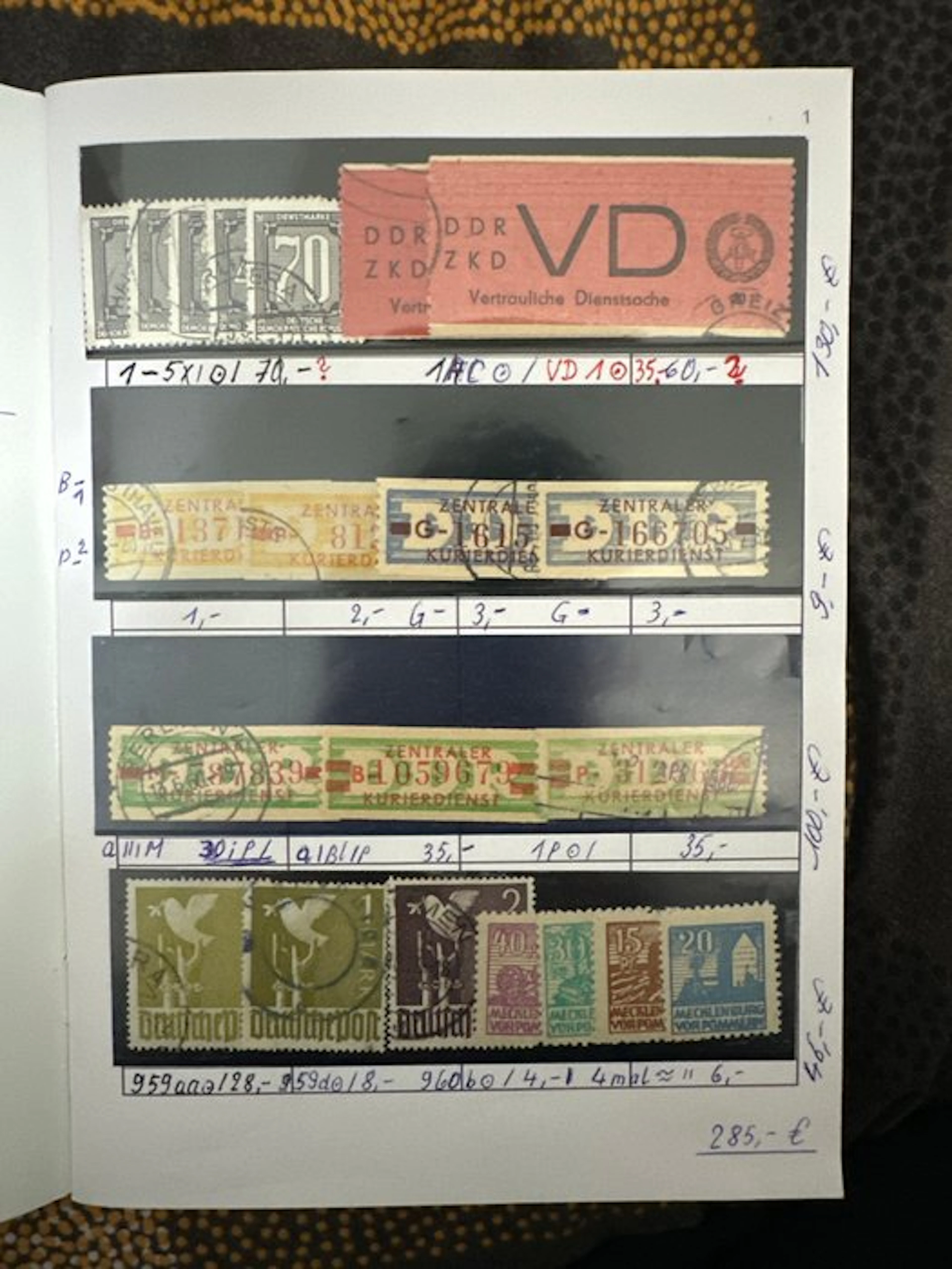 Germany - German stamp collection.