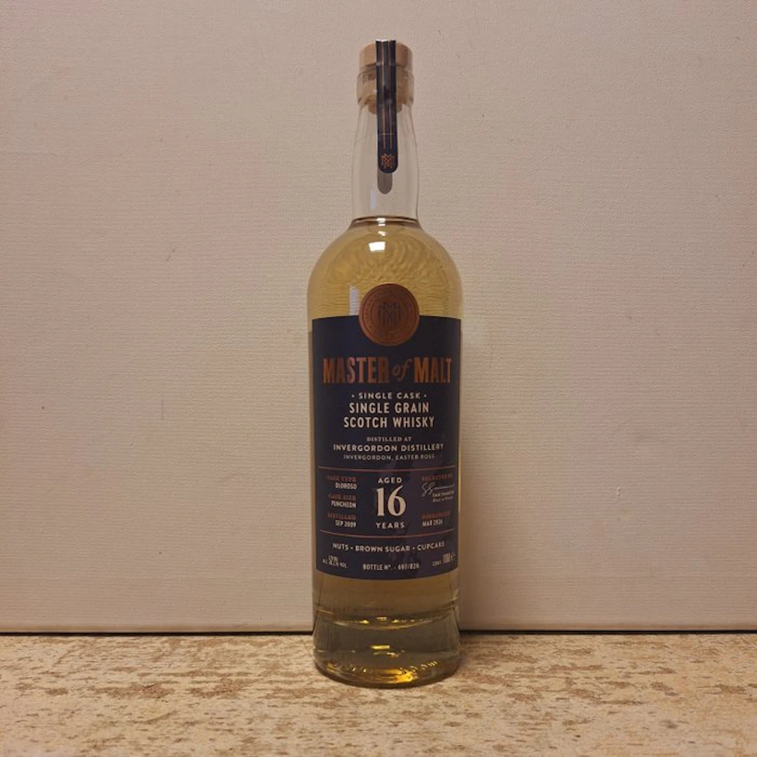 Invergordon 2009 16 years old Single Cask - Master of Malt - b. 2026 - 70cl