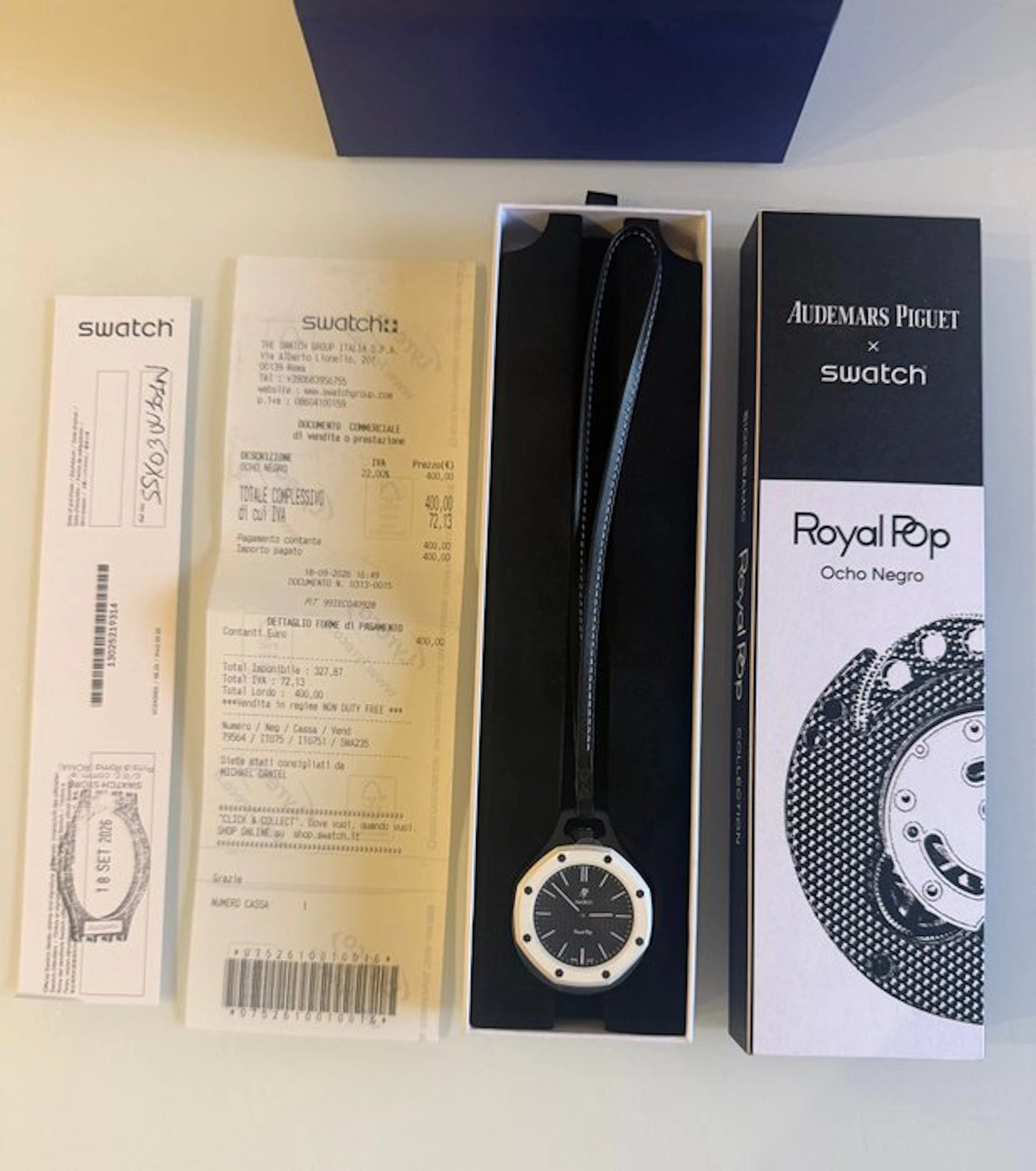 Swatch Royal Pop - Swatch × Audemars Piguet OCHO NEGRO - SSX03W101N - 2025+