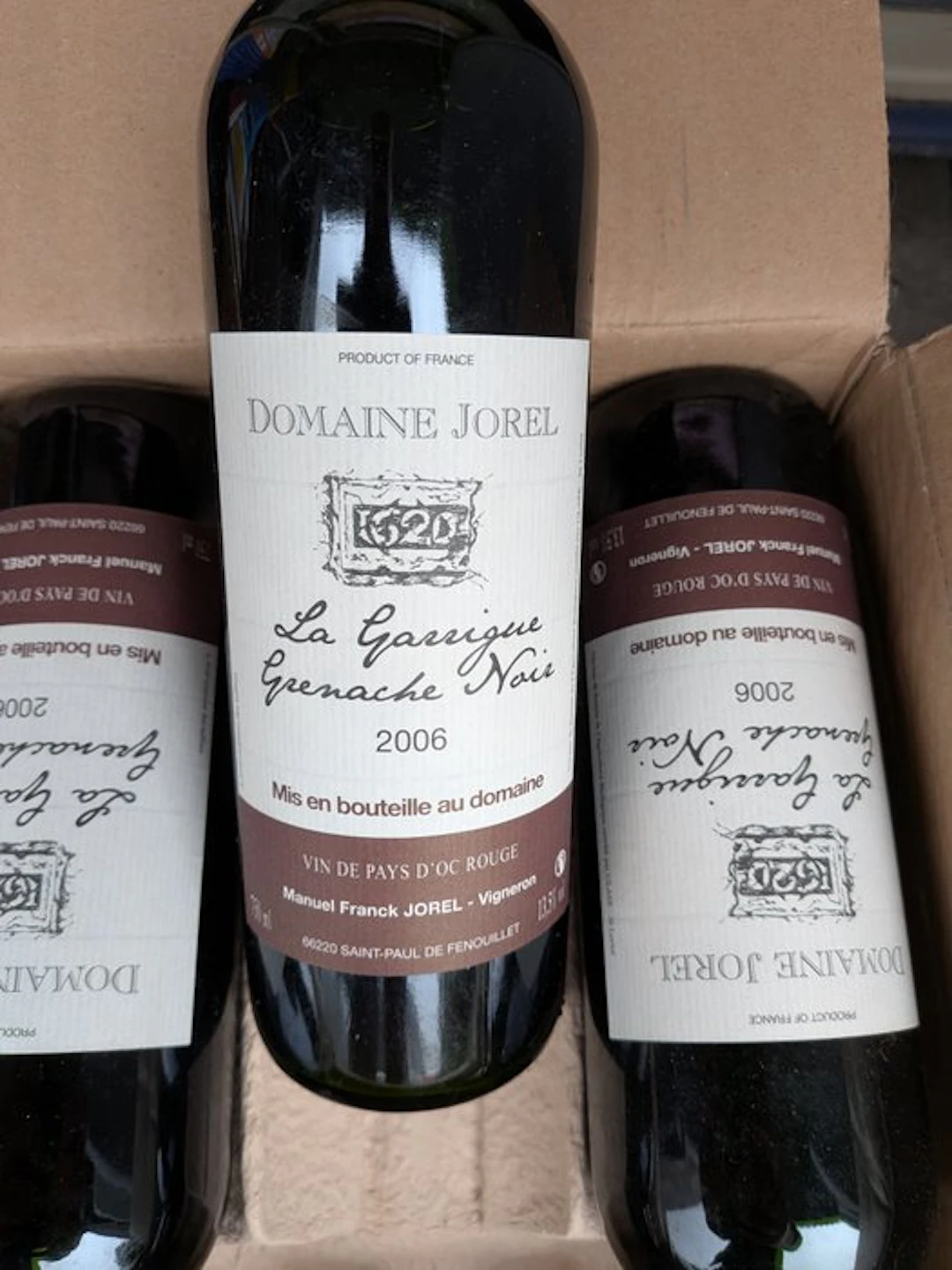 2006 Domaine Jorel, La Garrigue Grenache Noir - Languedoc - 12 Bottles (0.75L)