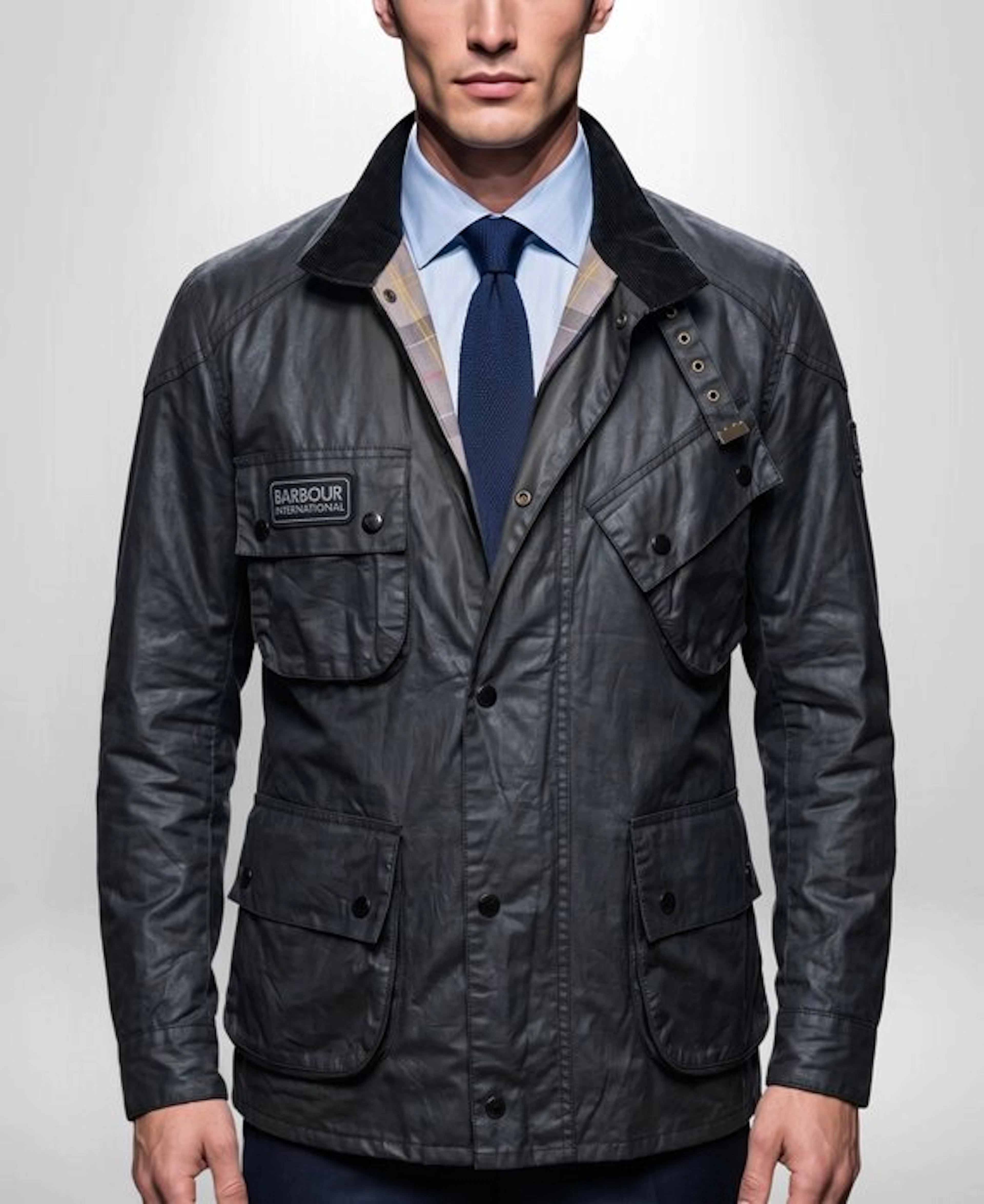 BARBOUR International England Exclusive "Beaufort" Tartan...