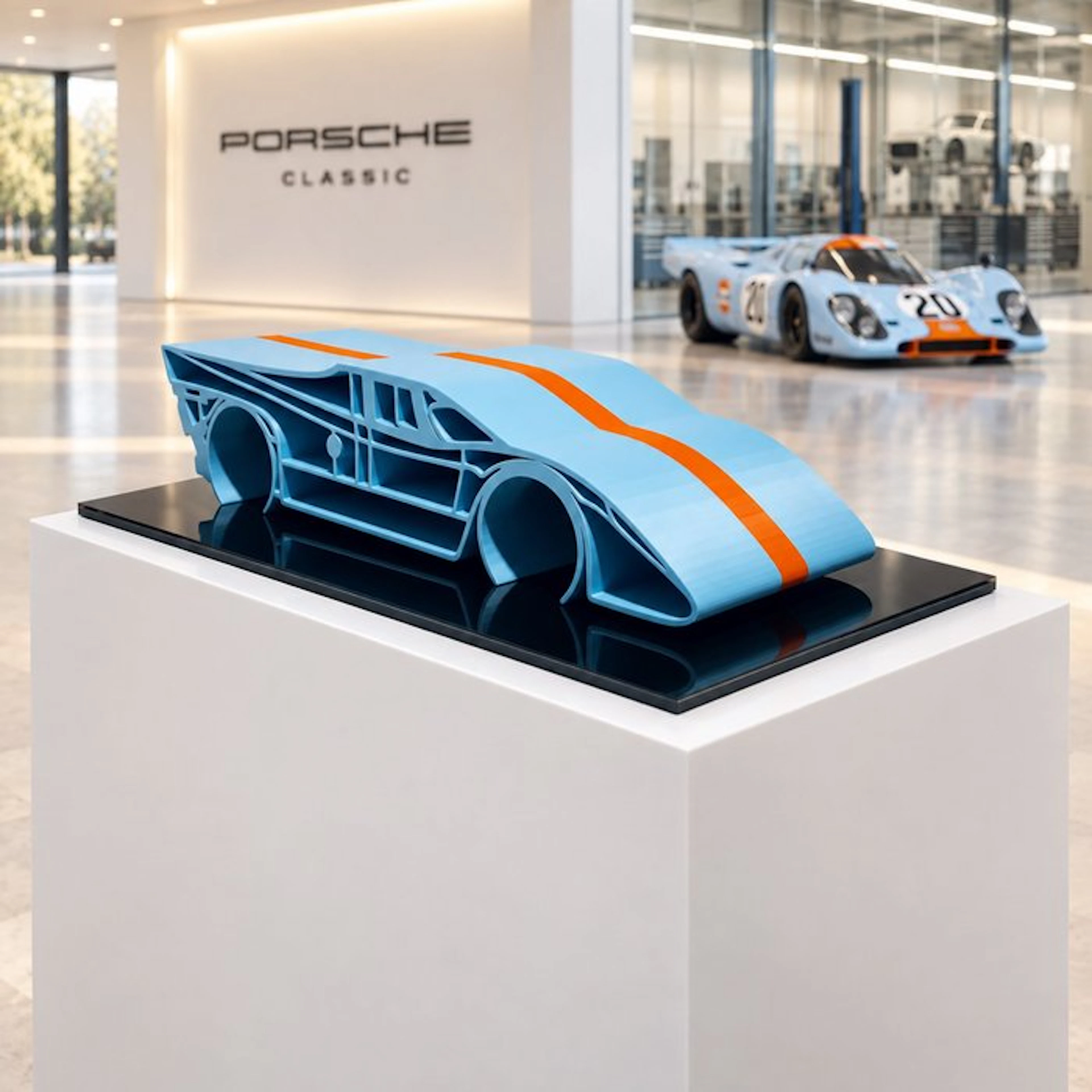 Porsche 917 Gulf Le Mans- 1/12 Scale XXL - Sculpture...
