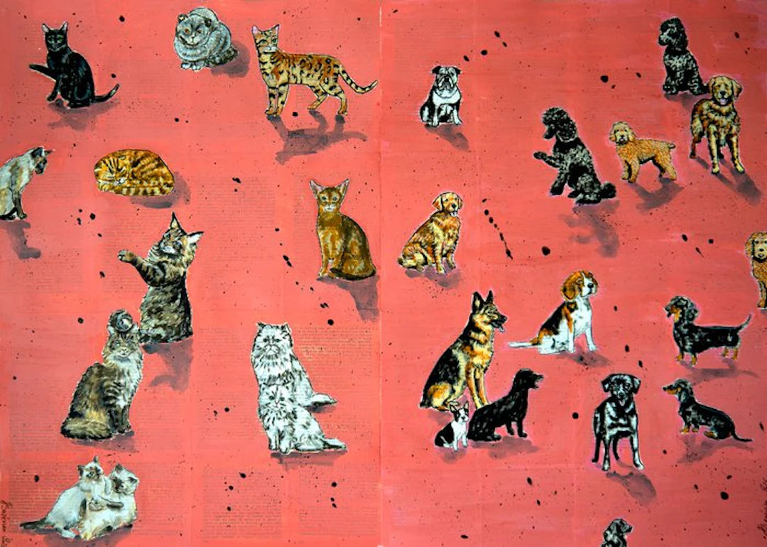 Bazévian DelaCapucinière - Diptyque Portraits Cats Vs...