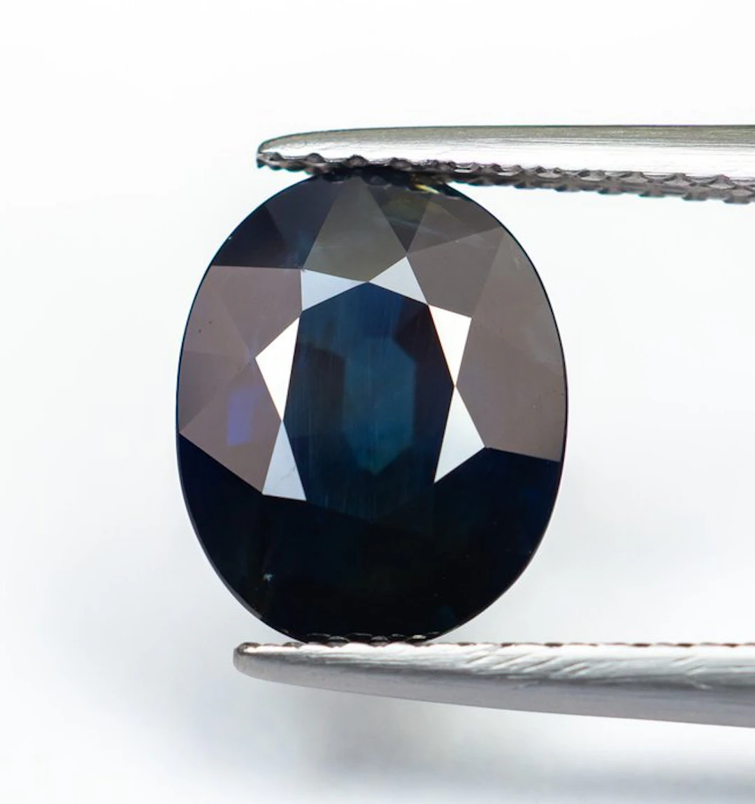 No reserve price Sapphire - 3.12 ct - Bellerophon Gemlab - Deep Blue