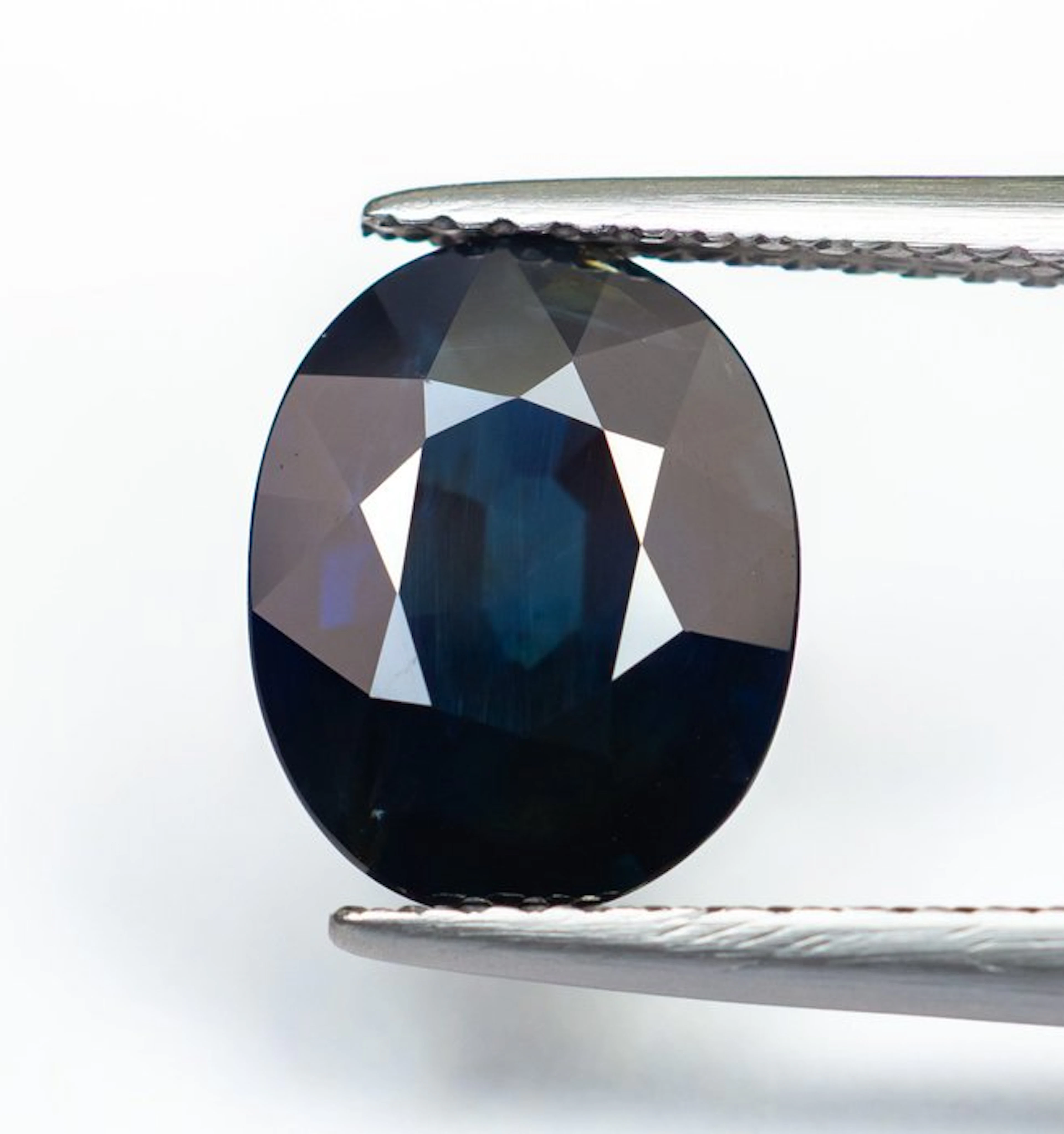 No reserve price Sapphire - 3.12 ct - Bellerophon Gemlab - Deep Blue