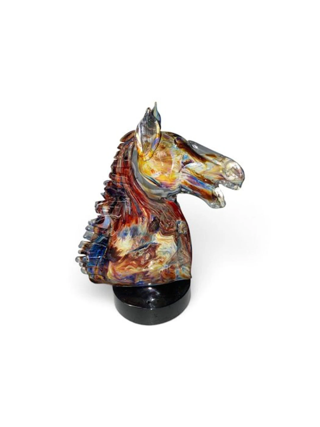 Sculpture, The horse - 18 cm - Glass