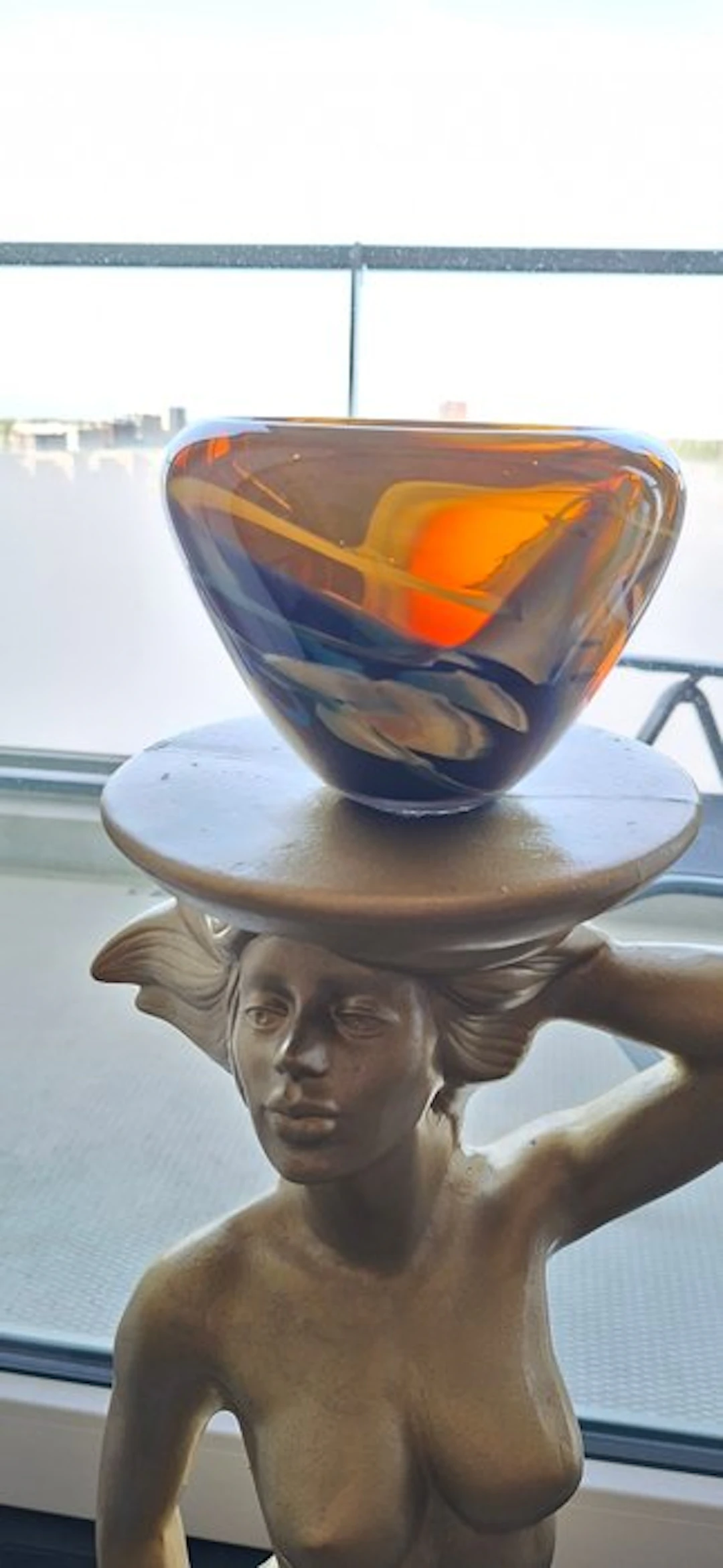 Old ambacht - johan de vries - Vase - Unica vaas - Glass - Unica vaas