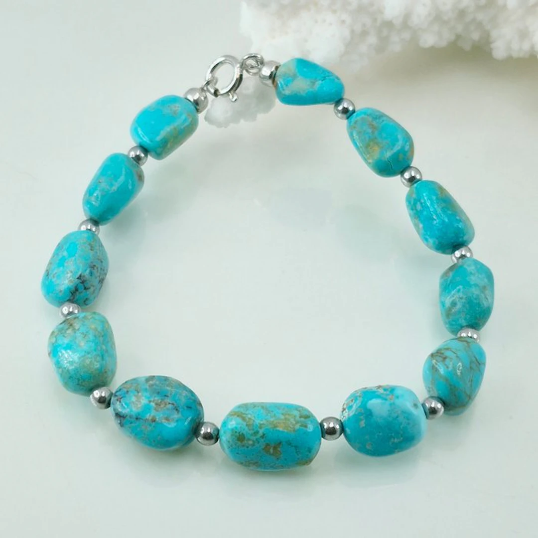Turquoise - Silver - Bracelet - AMERICAN TURQUOISE