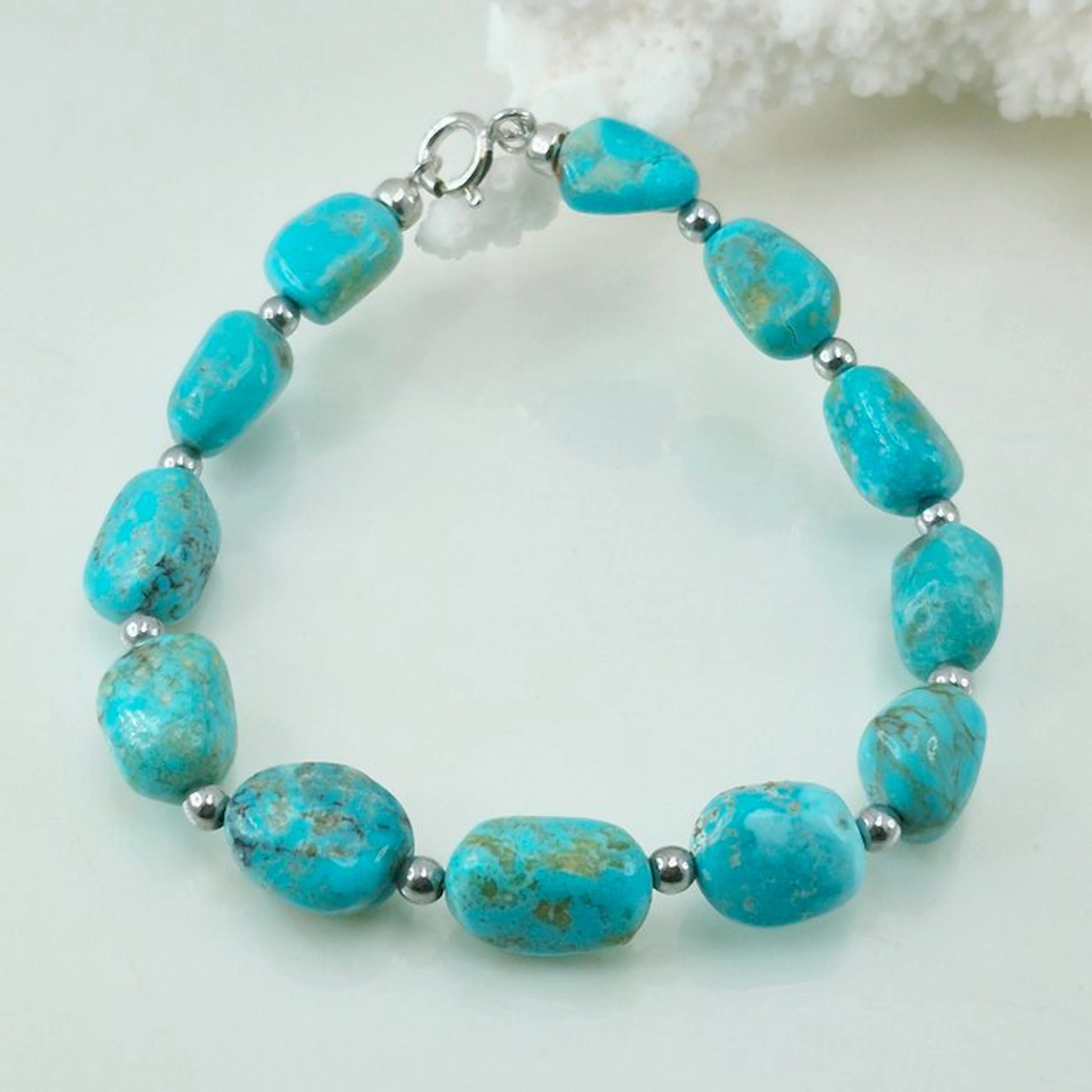 Turquoise - Silver - Bracelet - AMERICAN TURQUOISE