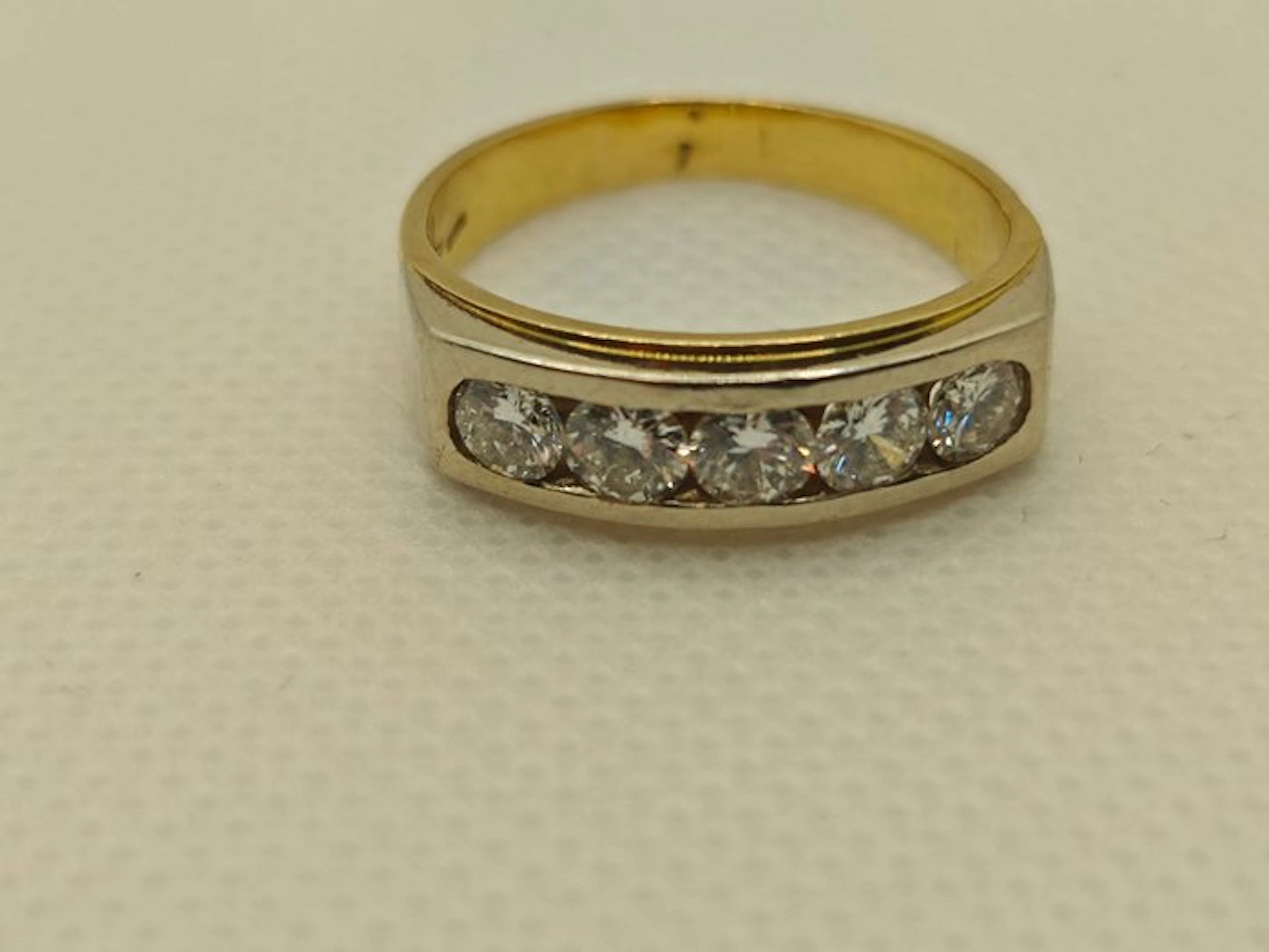 Eternity ring - 18 kt. Yellow gold - 1.25ct. tw. Diamond (Natural)