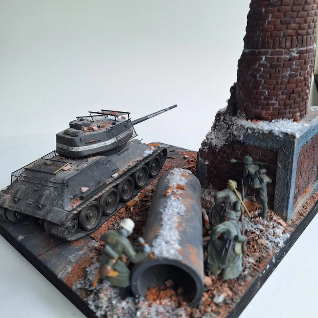 Academy - Diorama T-34/85 & Infanterie - 1940-1950