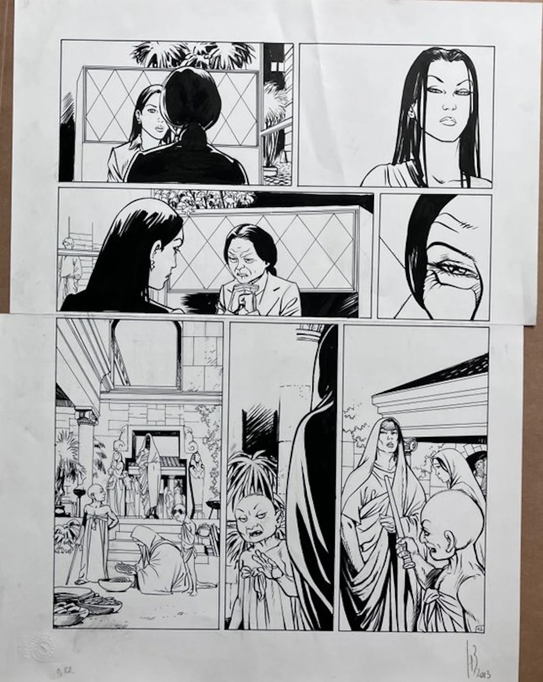 Reculé, Henri - 1 Original page - Cassio - La Troisième Plaie - 2007