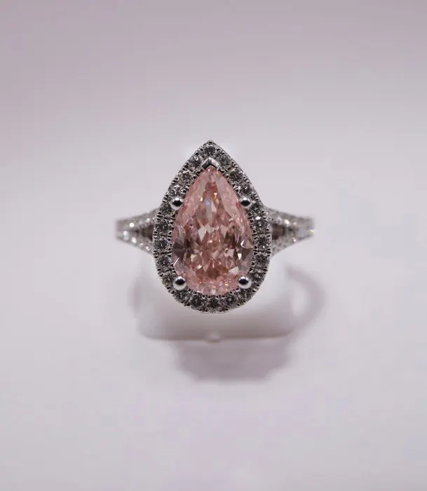 Engagement ring - 14 kt