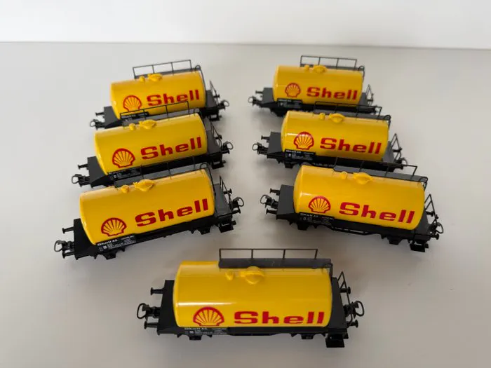 Test4442 Models Märklin H0 - 4442 - Model train wagon (7) - Shell mineral oil tank ...