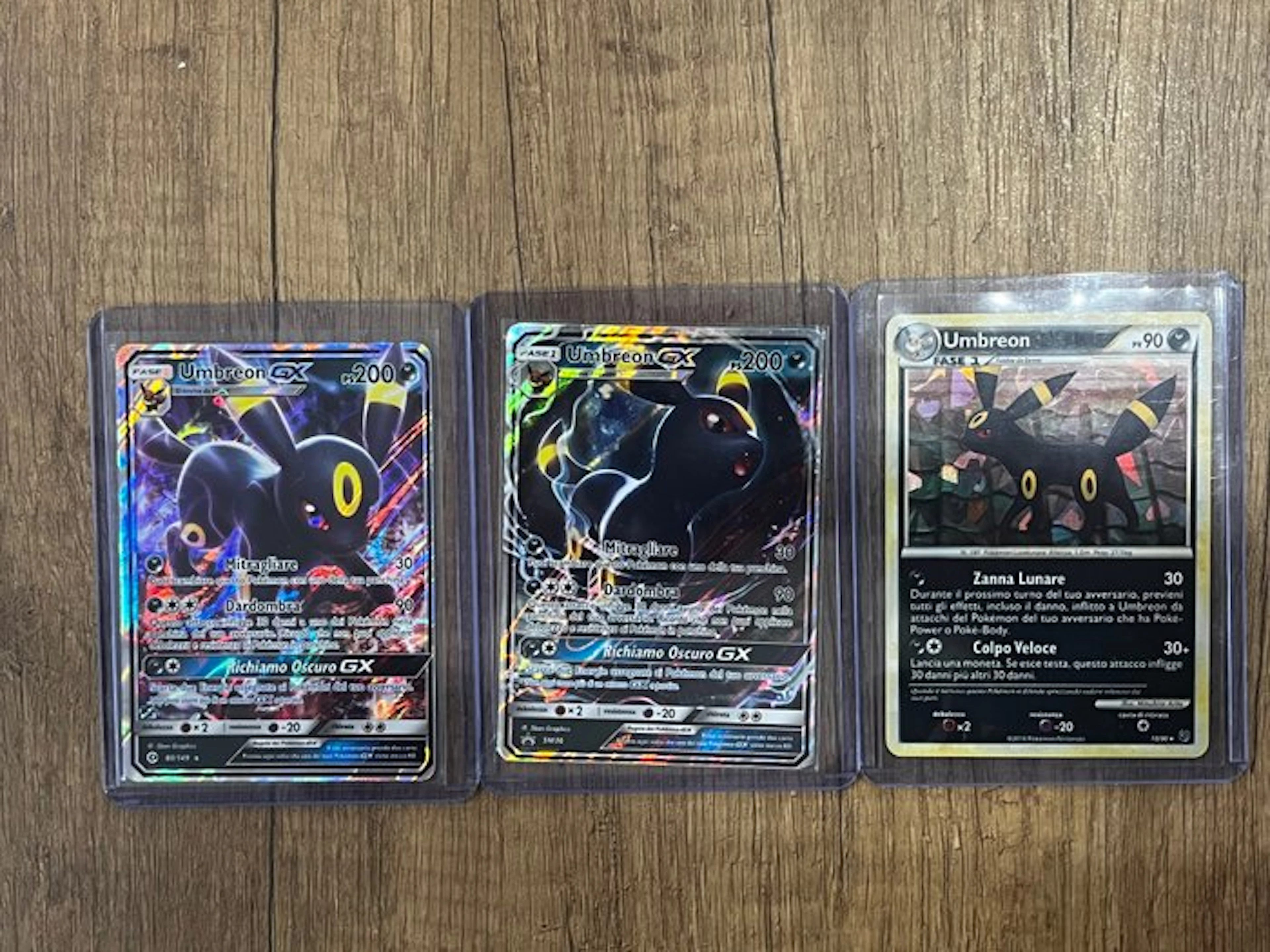 Pokémon - 3 Card - Umbreon 80/149 sm36 10/90 Foil, Full art - Sun & Moon