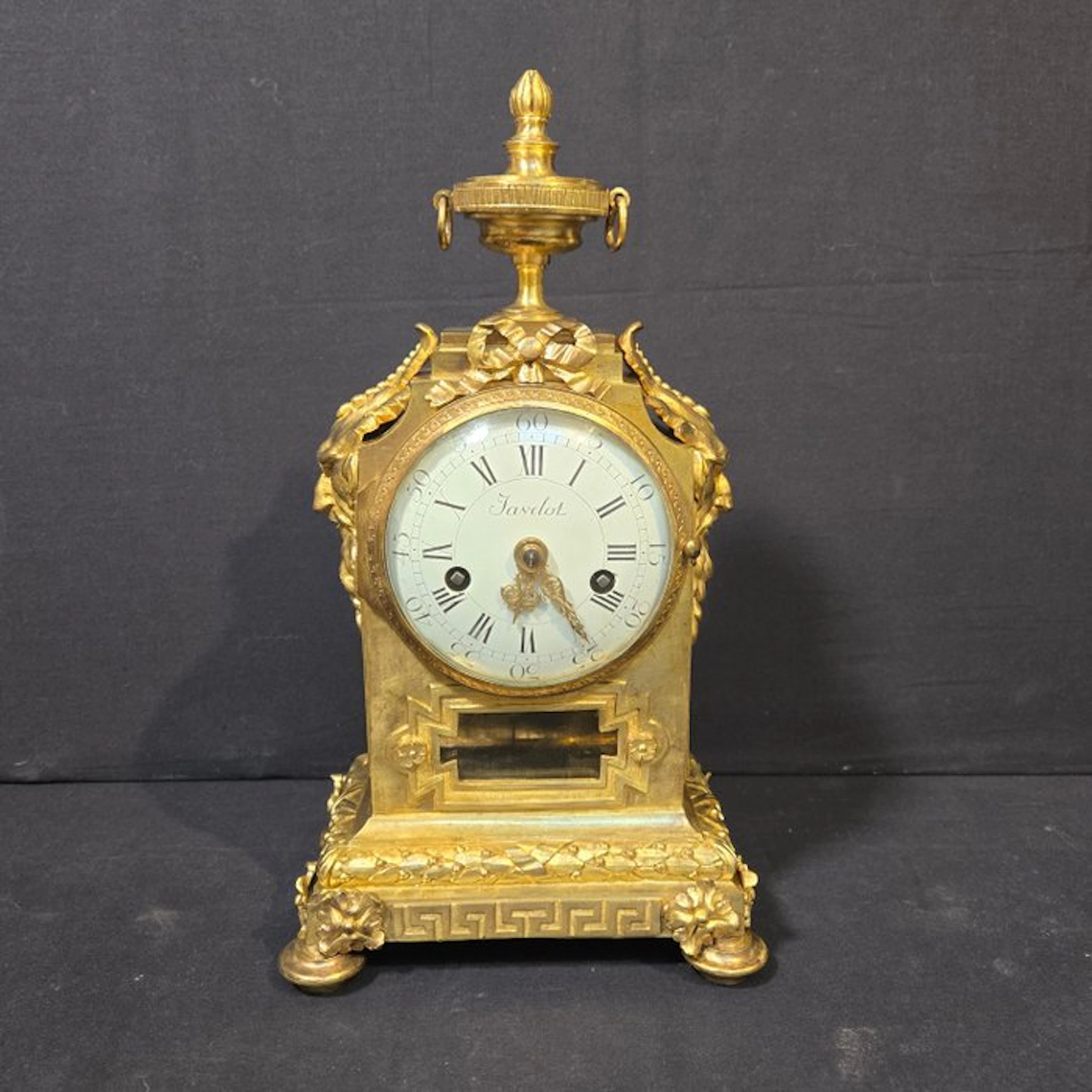 Table clock Louis XIV Style - Gilt bronze - 1750-1800 - Janclot Paris 1750