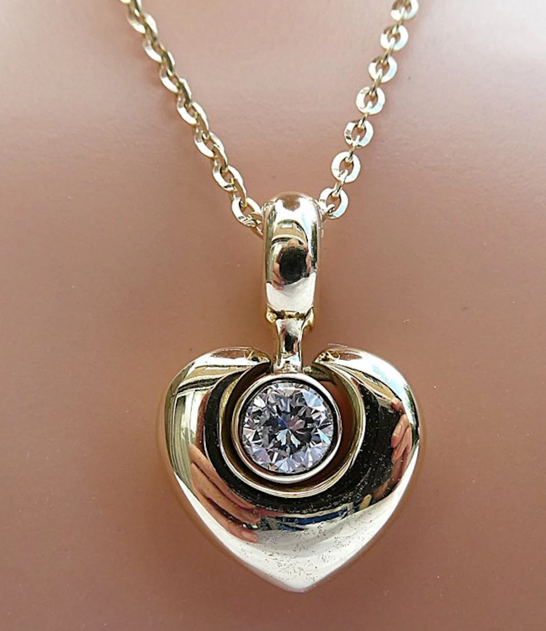 Necklace with pendant - 14 kt