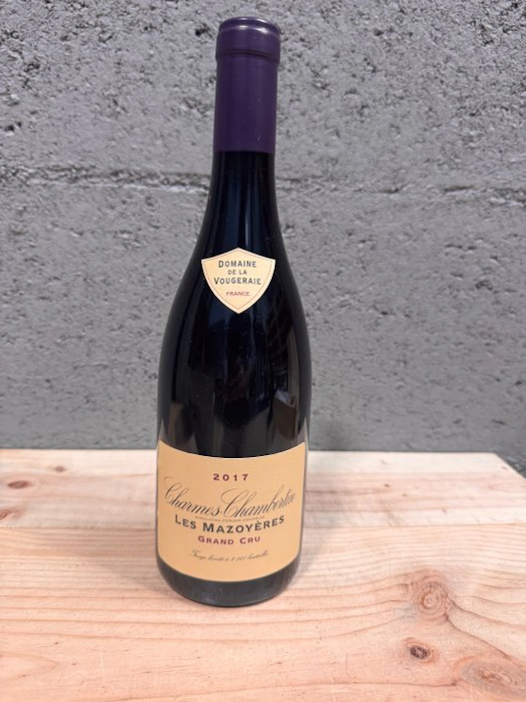 2017 Domaine de la Vougeraie "Les Mazoyères"...