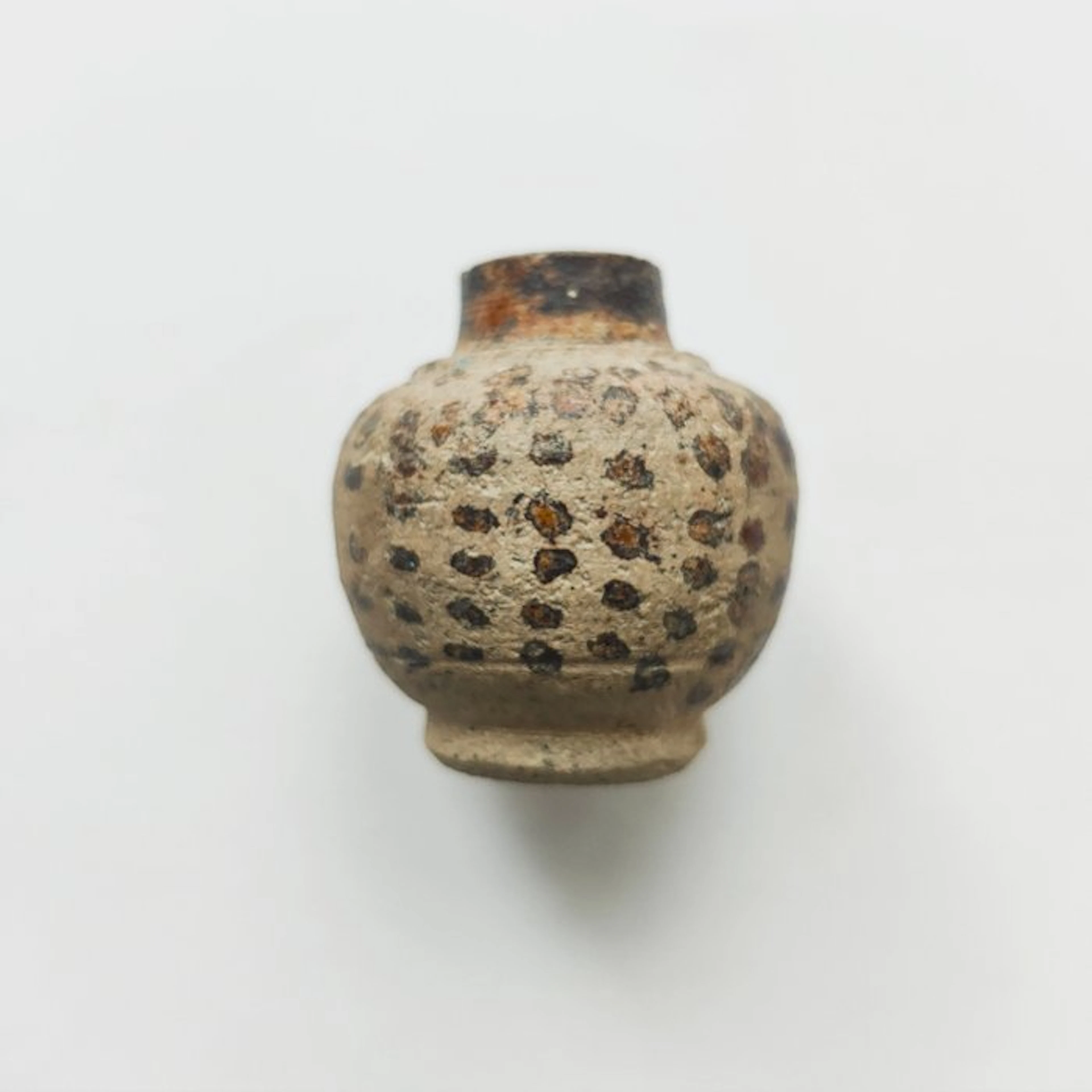 Early Ayutthaya Kingdom Glazed and Painted Ceramic Mini...