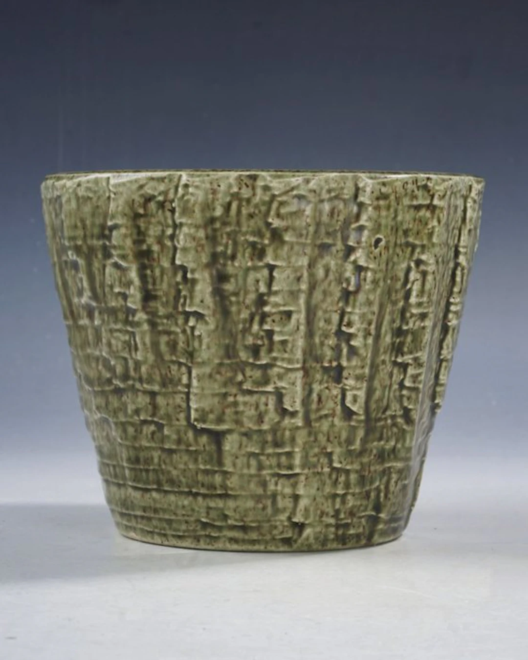 Aardewerkfabriek Erica - Vase - Mosgroen Art Deco...