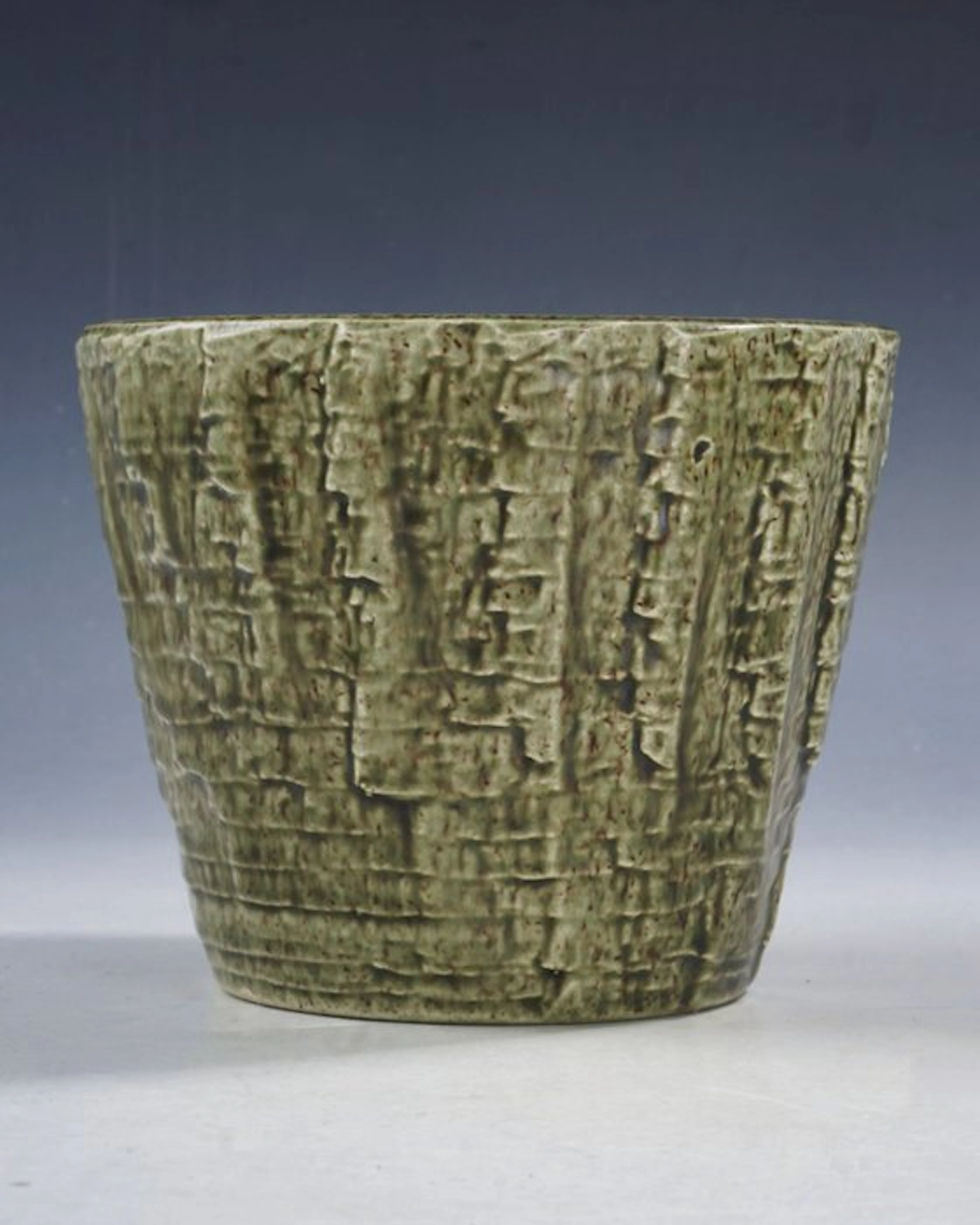 Aardewerkfabriek Erica - Vase - Mosgroen Art Deco...