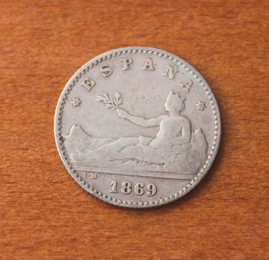 Spain. I Republica. 50 Centimes 1869 *69 SNM (No reserve price)