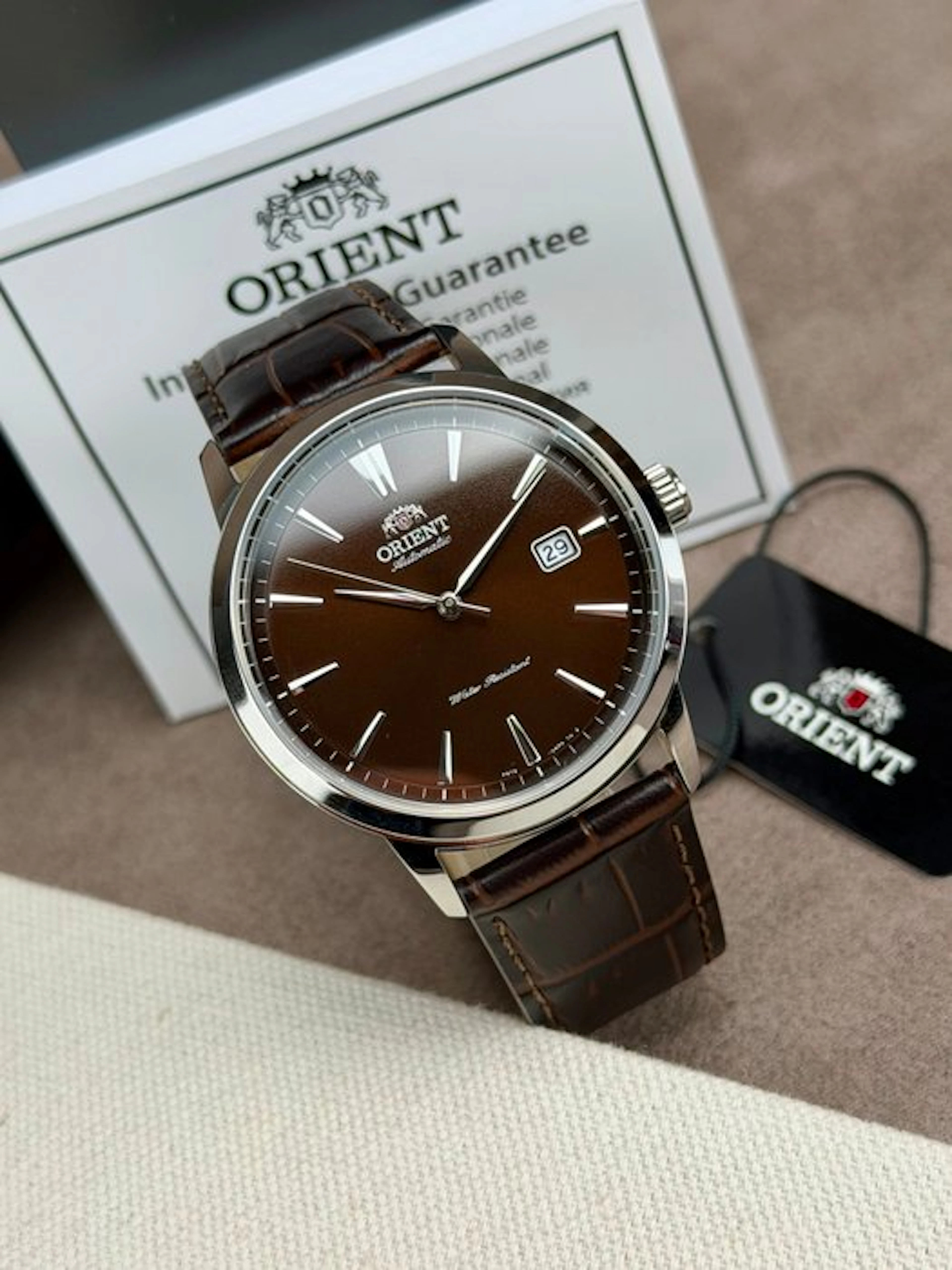 Orient - Contemporary Date Automatic Brown - No reserve...