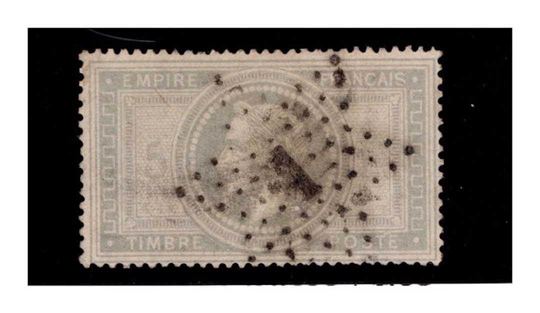 France 1862/1870 - 5 Francs violet-gray canceled; cert. Diena - Unificato 33
