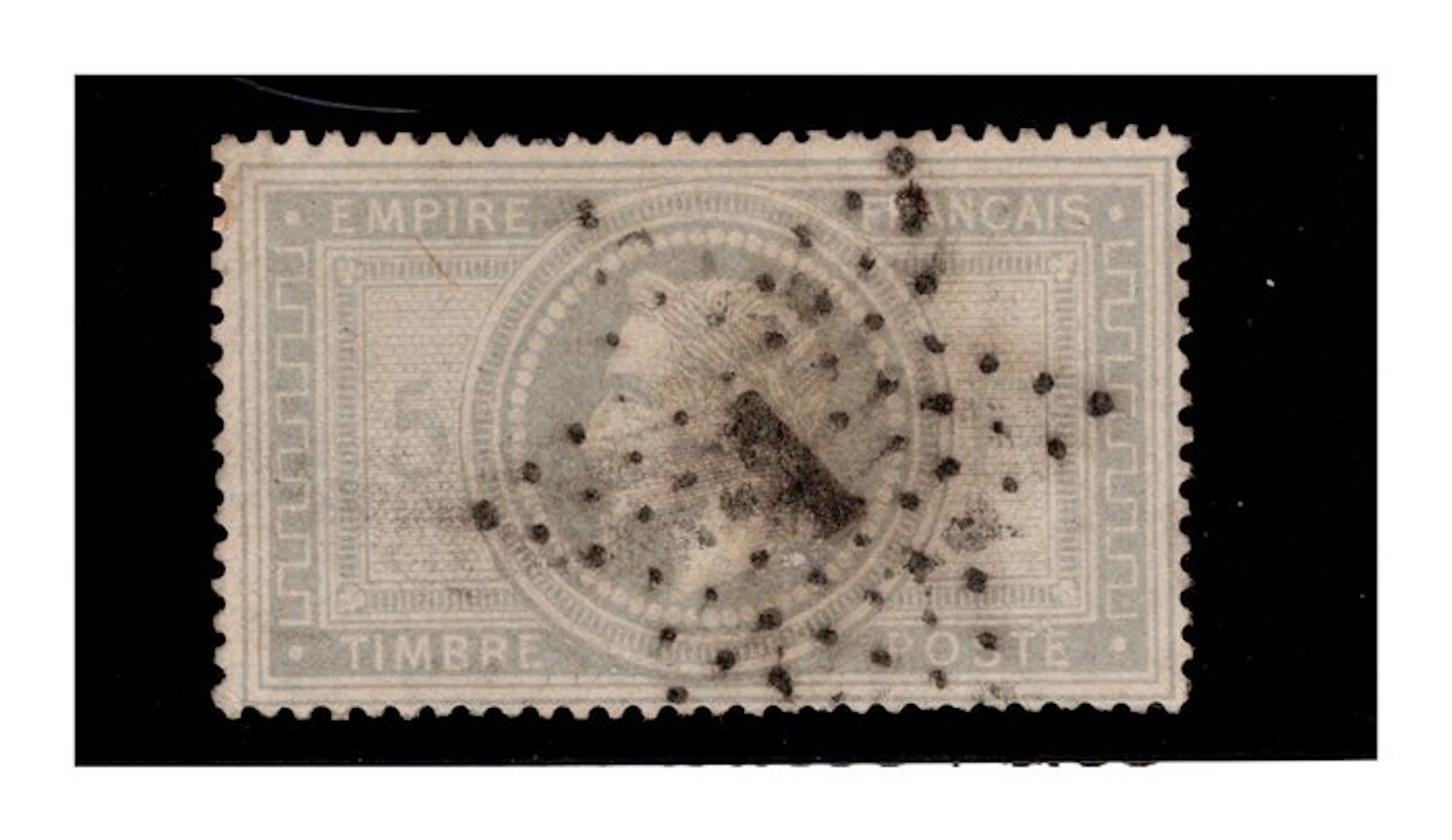 France 1862/1870 - 5 Francs violet-gray canceled; cert. Diena - Unificato 33