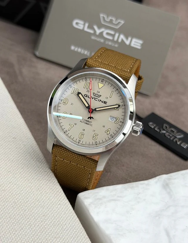Glycine - Combat Field Automatic Date Beige - GL0580 - Men - 2020-2025